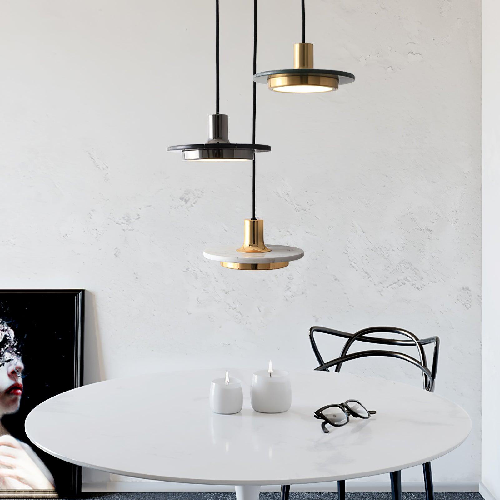Double Circle Pendant Light - Letslighting