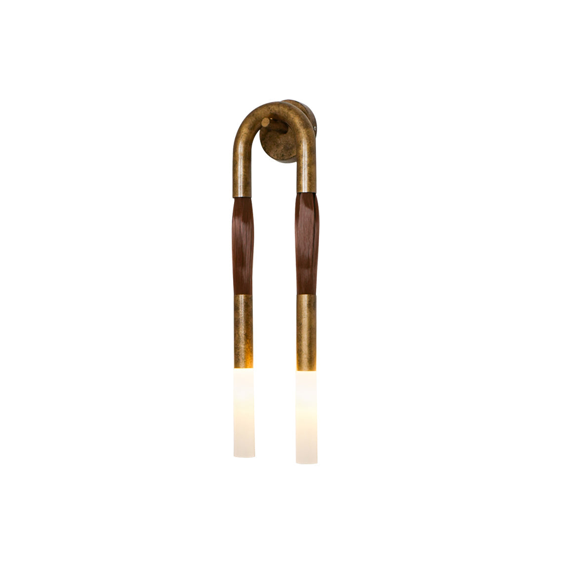Aloft Modern Minimalist Double Head Acrylic Sconce Wall Lamp - Lamp Copper