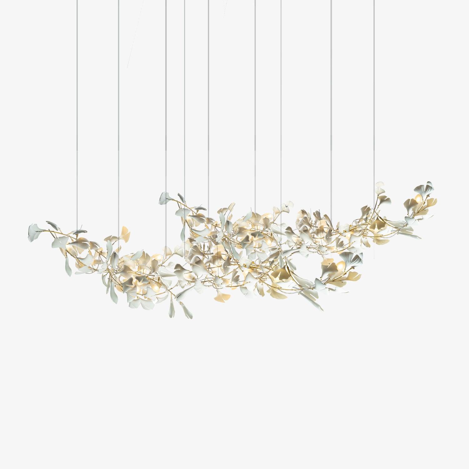 Elorus Double Layer Combination Gingko Chandelier - Letslighting
