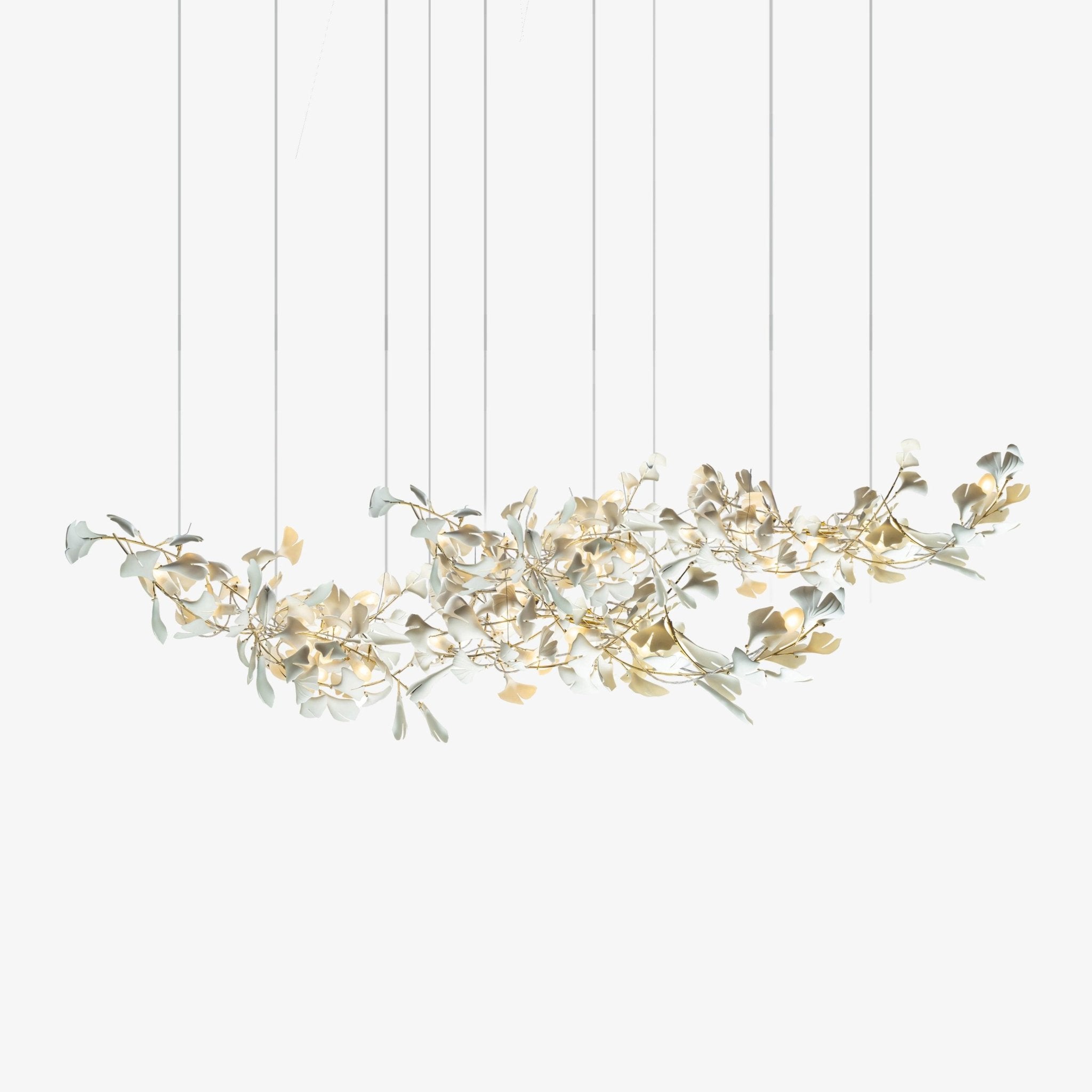 Elorus Double Layer Combination Gingko Chandelier - Letslighting