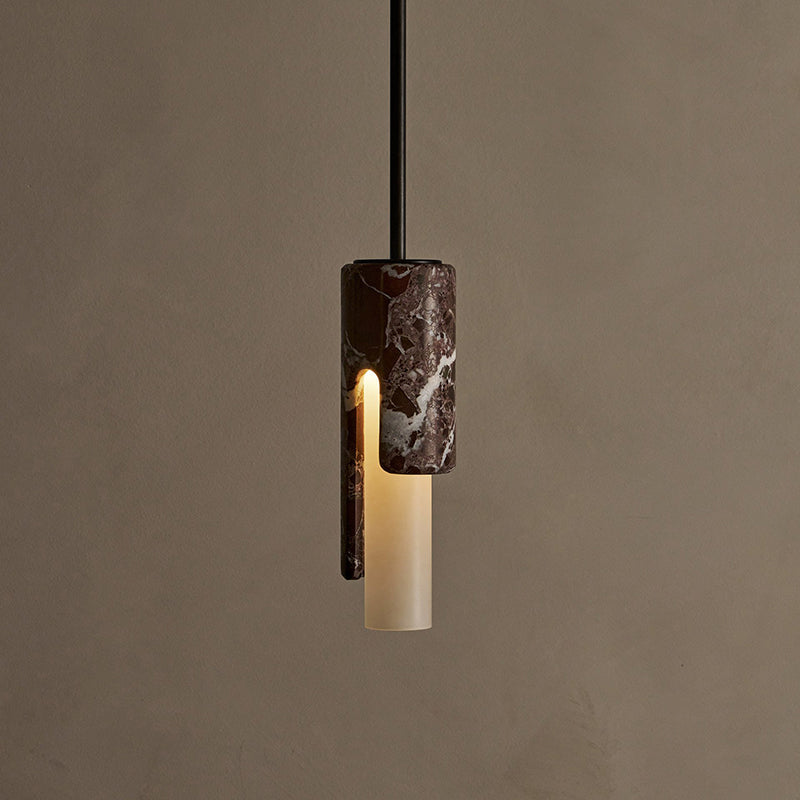 Elix Modern Minimalist Marble Glass Pendant Lamp - Lamp Copper