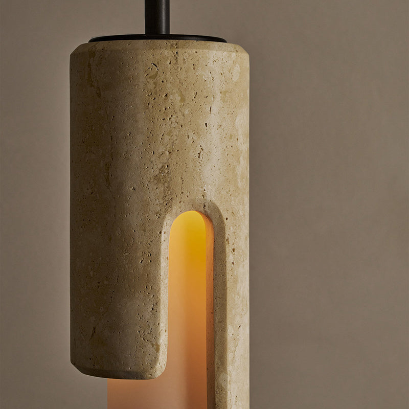 Elix Modern Minimalist Marble Glass Pendant Lamp - Lamp Copper