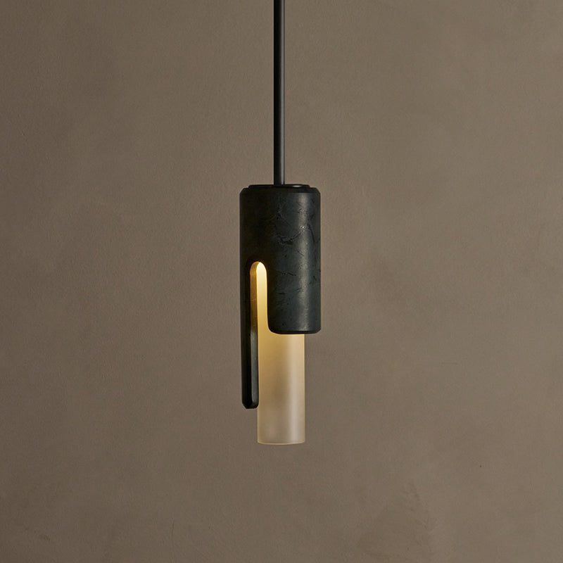 Elix Modern Minimalist Marble Glass Pendant Lamp - Lamp Copper