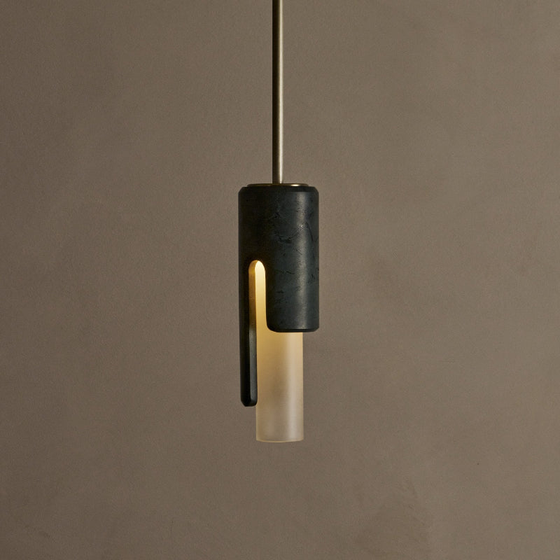 Elix Modern Minimalist Marble Glass Pendant Lamp - Lamp Copper