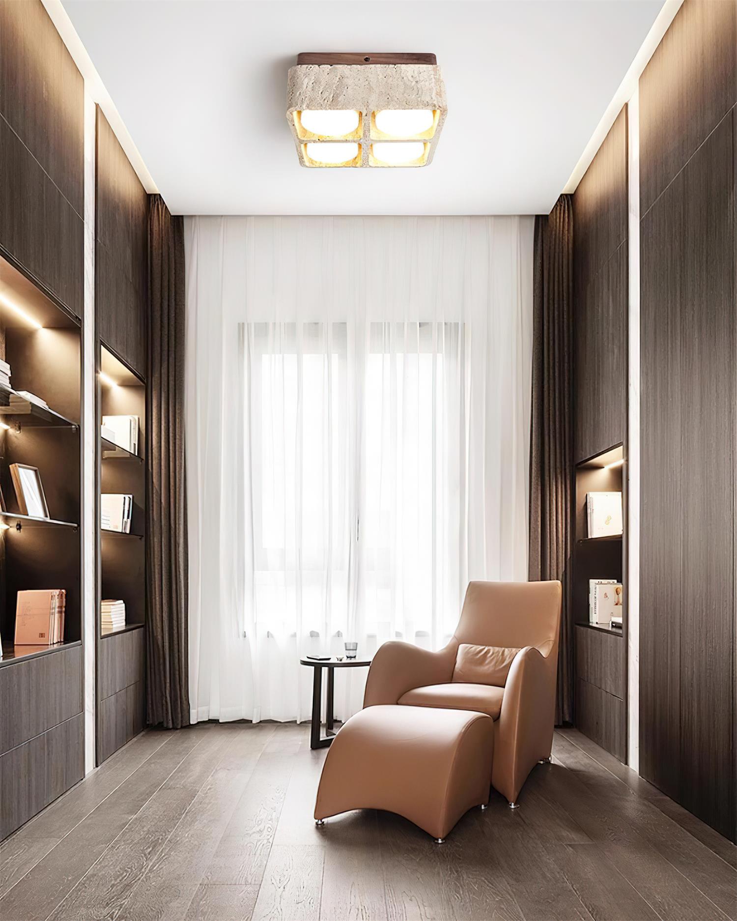 Ritta Ceiling Light Organic Rounded - Letslighting