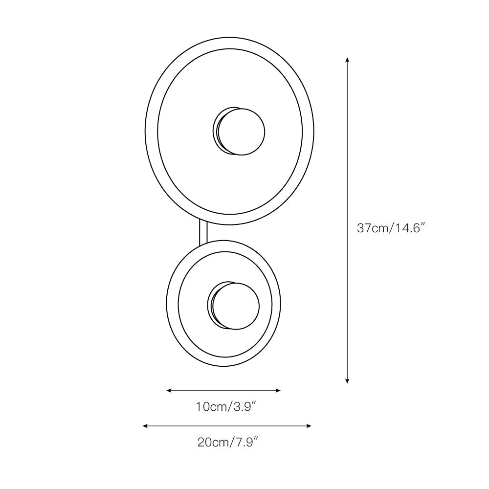 Flume Individual Creativity Metal Marble Wall Lamp - Lamp Copper