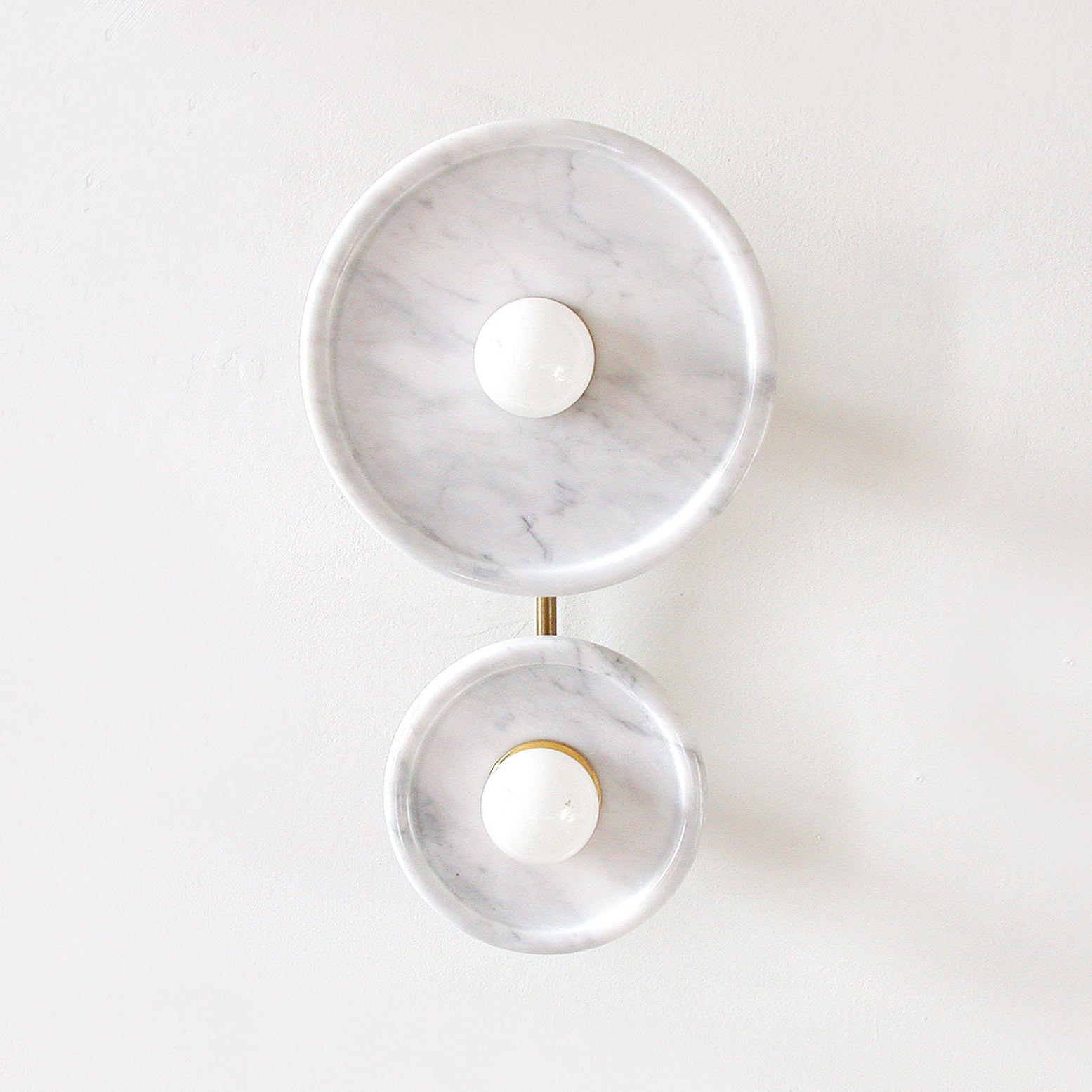 Flume Individual Creativity Metal Marble Wall Lamp - Lamp Copper