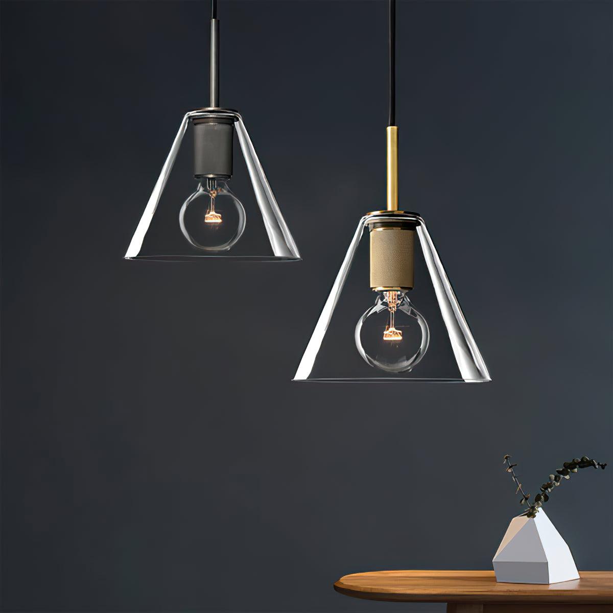Pendant Lamp Brass Minimalist Metal Fixture for Dining or Kitchen - Letslighting