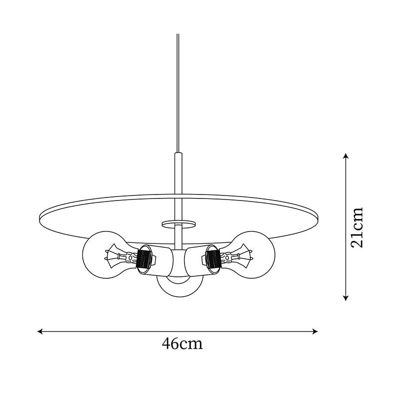 Pendant Lamp Brass Minimalist Metal Fixture for Dining or Kitchen - Letslighting