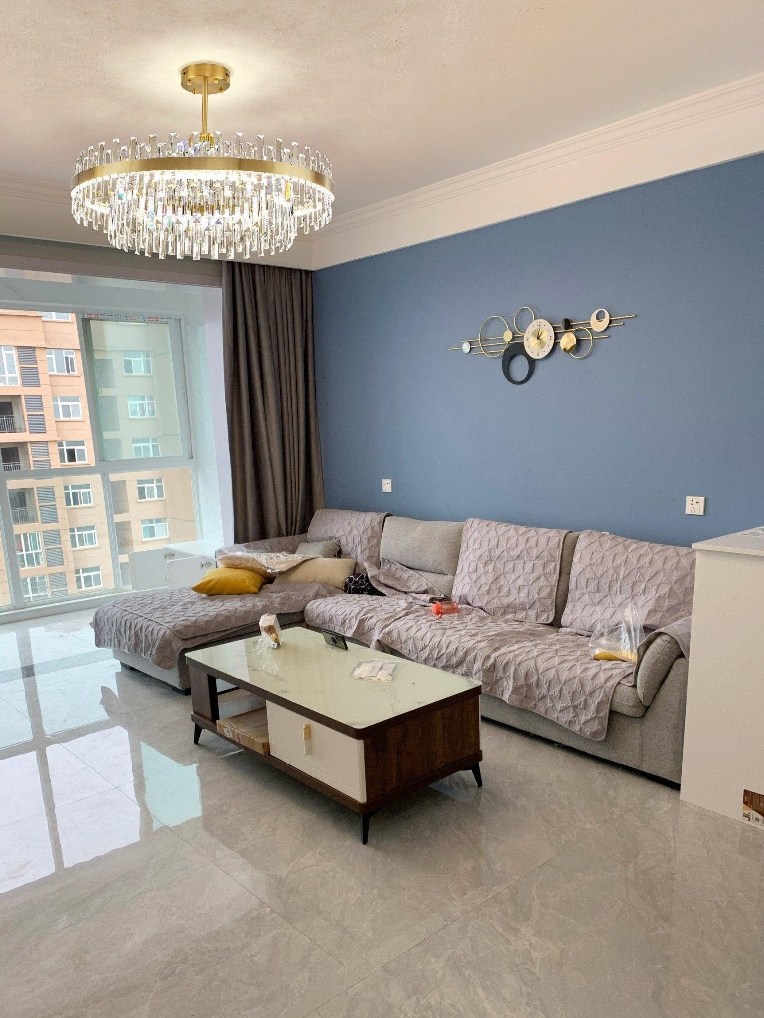 Drum Glass Chandelier - Letslighting