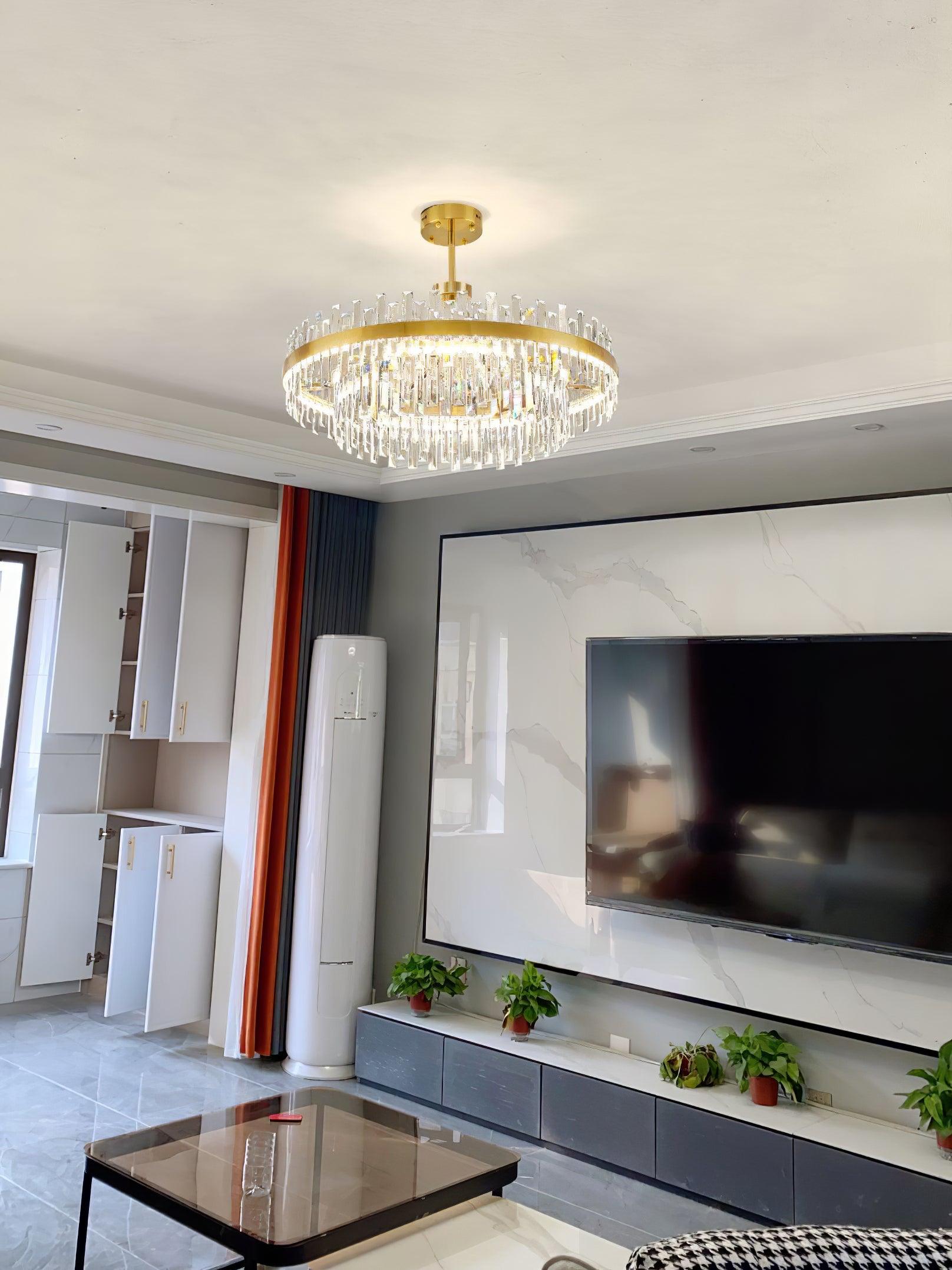 Drum Glass Chandelier - Letslighting