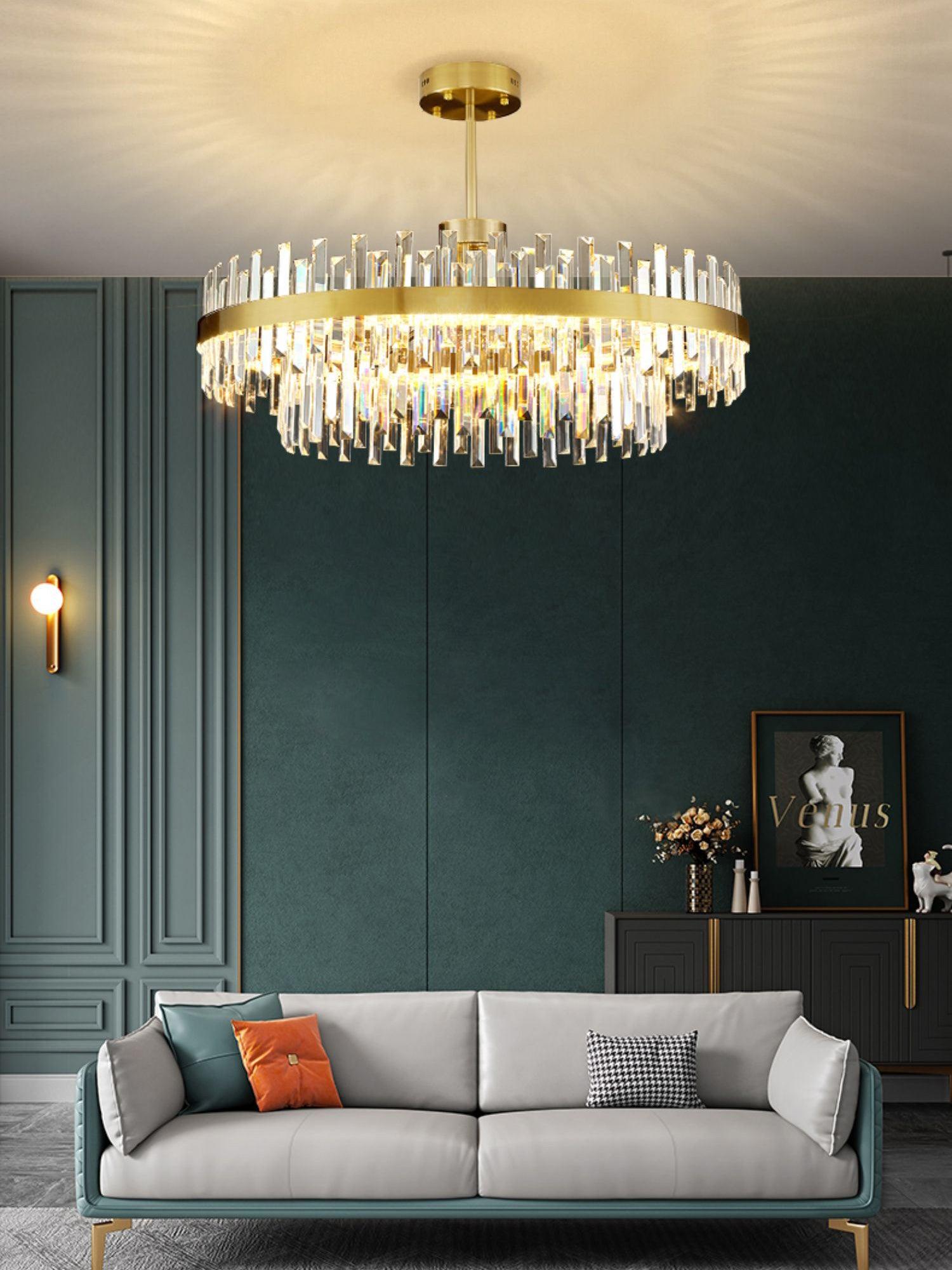 Drum Glass Chandelier - Letslighting