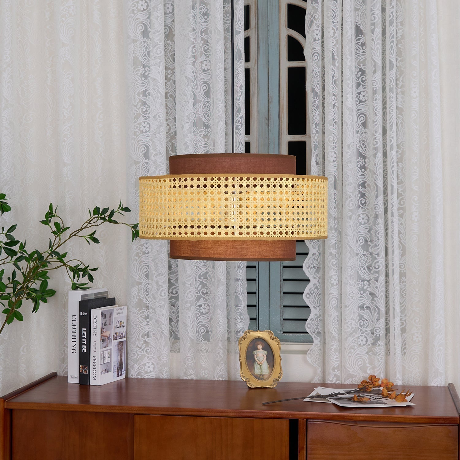Drum Shade Pendant Light - Letslighting