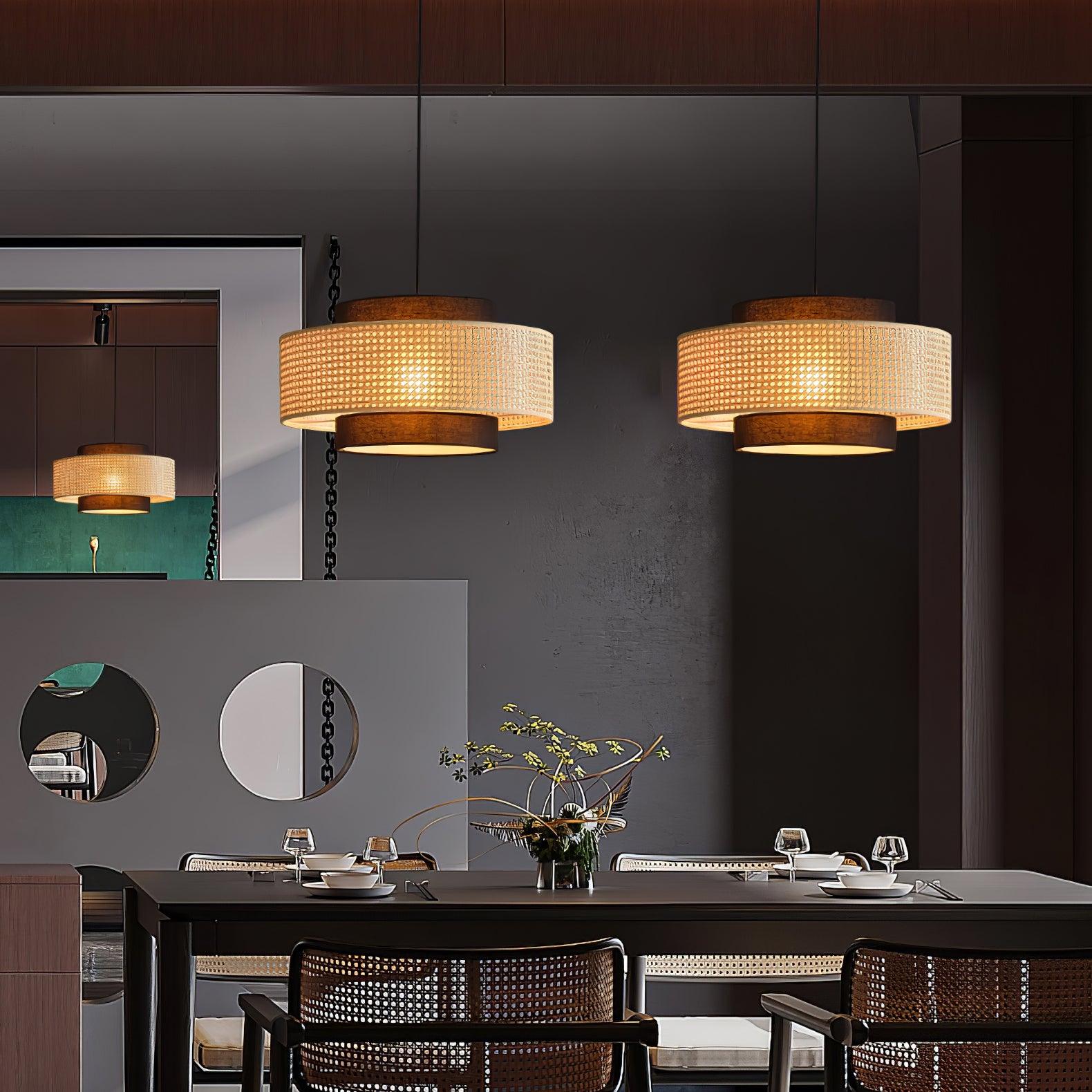 Drum Shade Pendant Light - Letslighting