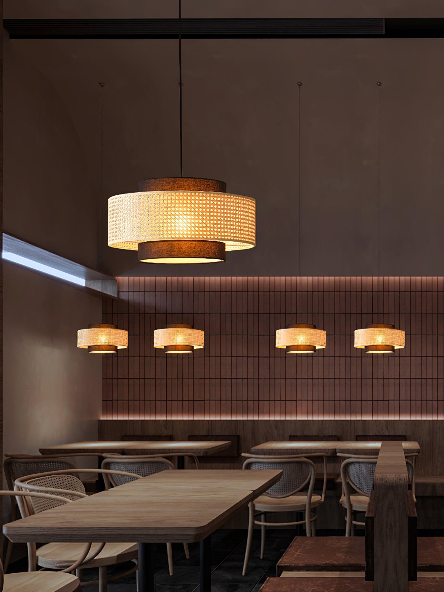 Drum Shade Pendant Light - Letslighting