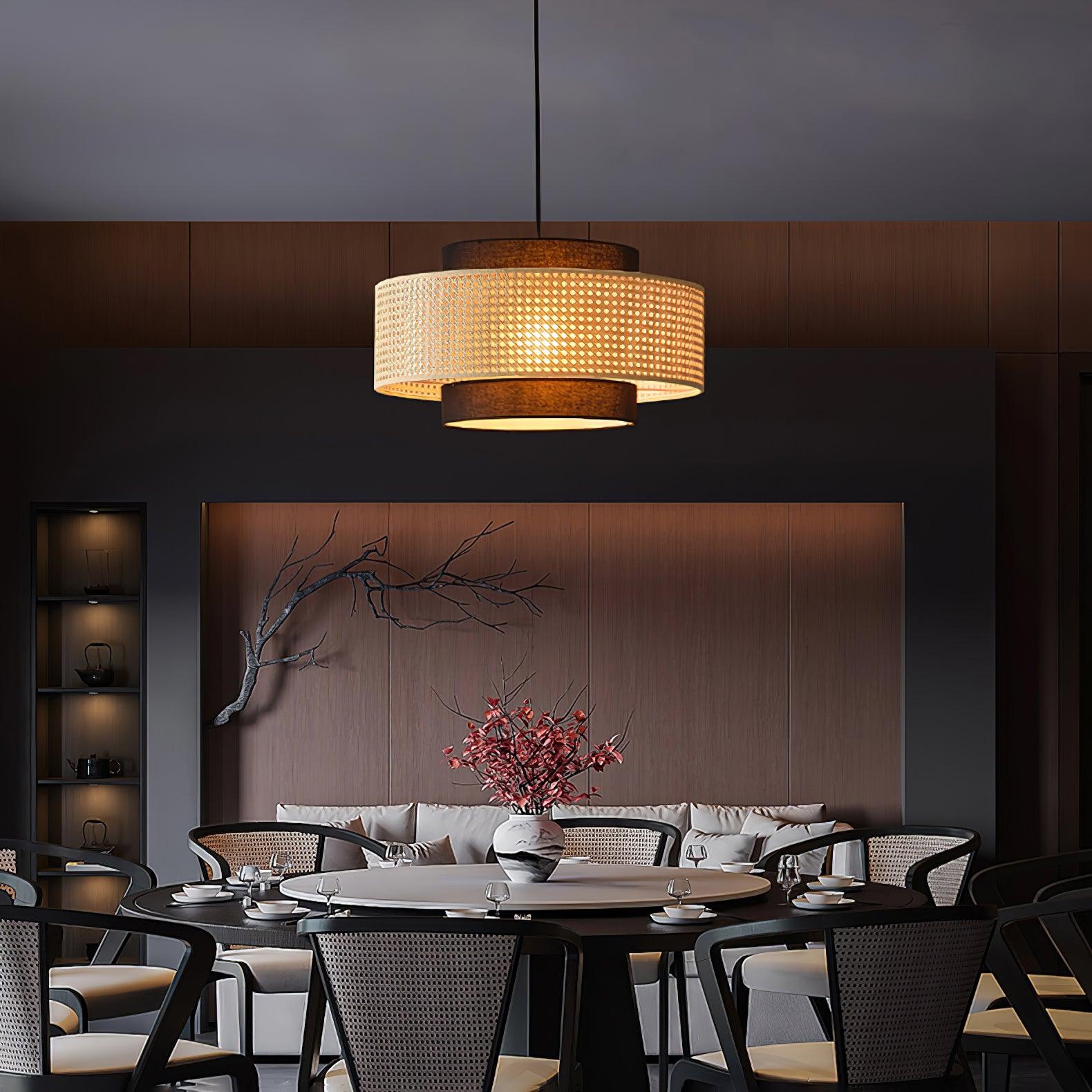 Drum Shade Pendant Light - Letslighting