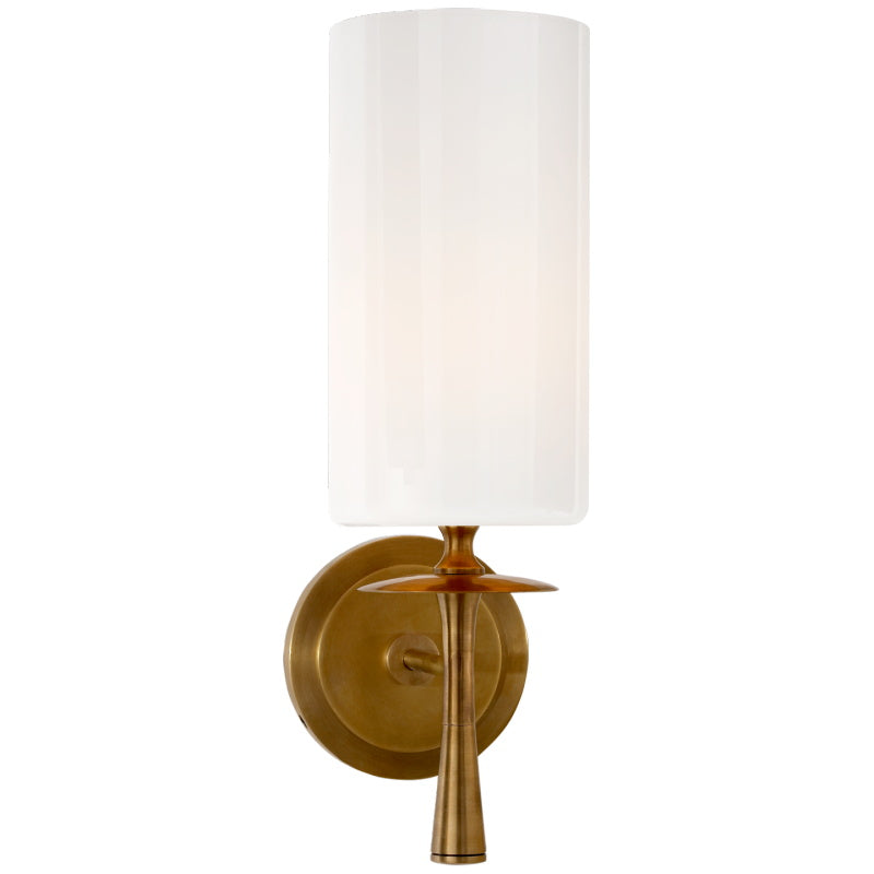 Knight Modern Minimalist Fabric Glass Wall Lamp - Lamp Copper