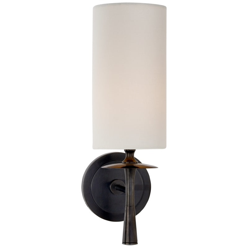 Knight Modern Minimalist Fabric Glass Wall Lamp - Lamp Copper