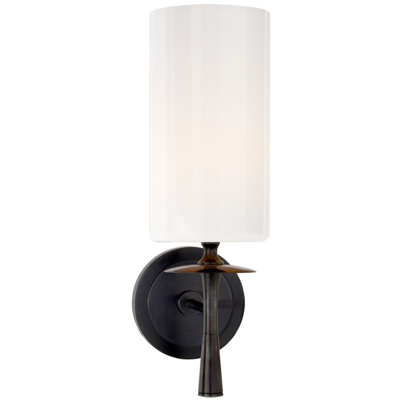Knight Modern Minimalist Fabric Glass Wall Lamp - Lamp Copper
