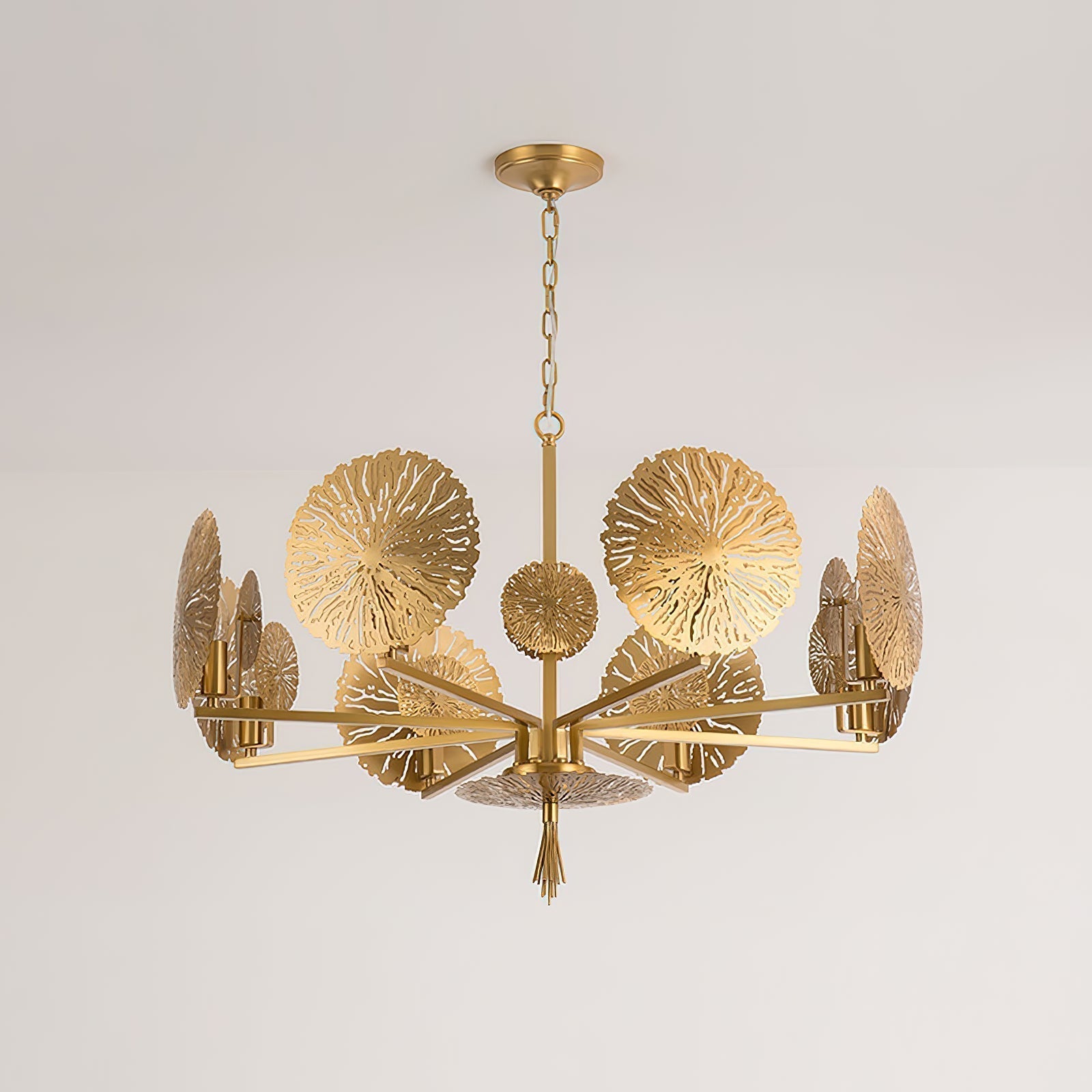 Orb Individual Creativity Brass Metal Chandelier - Lamp Copper
