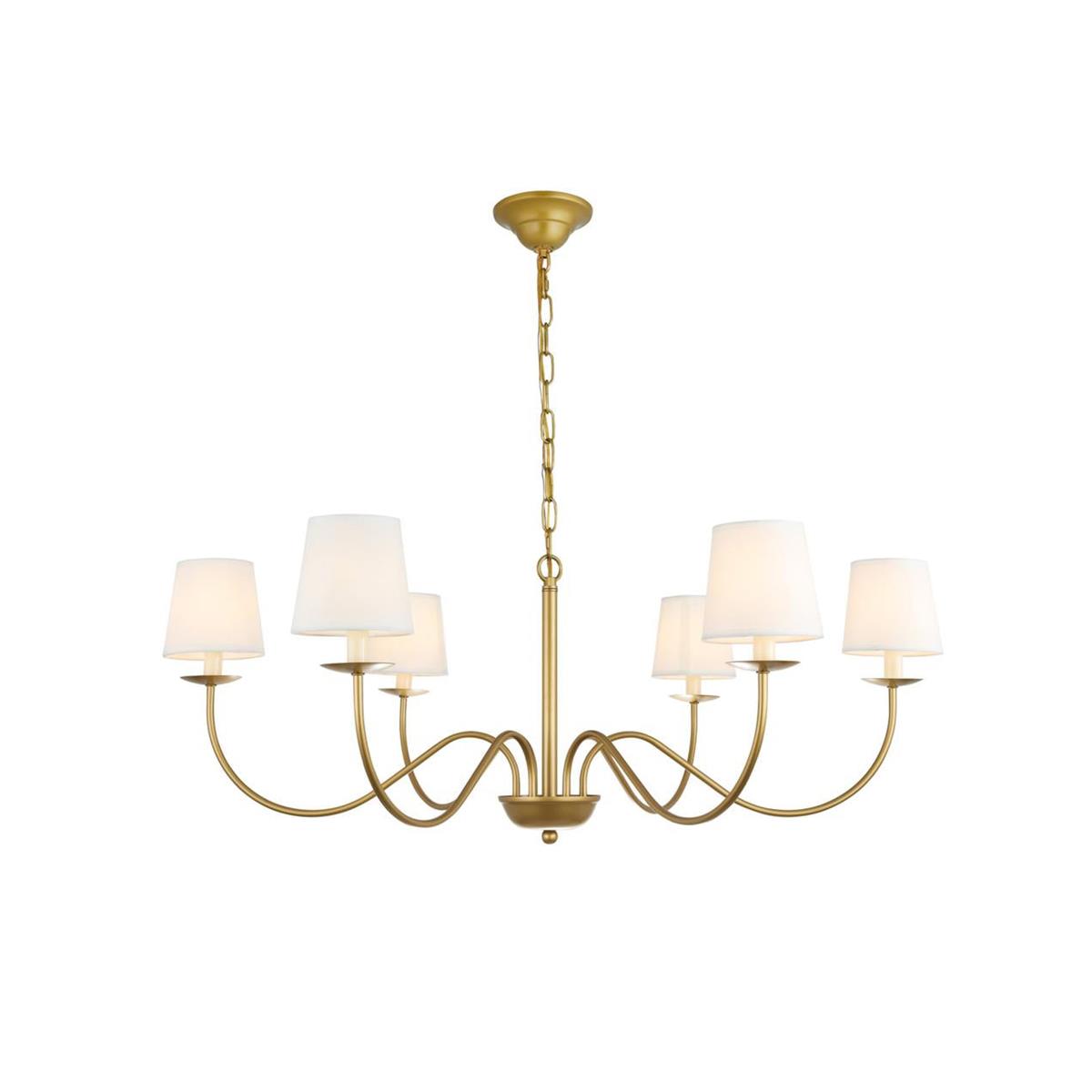 Amble Vintage Industrial Brass Fabric Chandelier - Lamp Copper