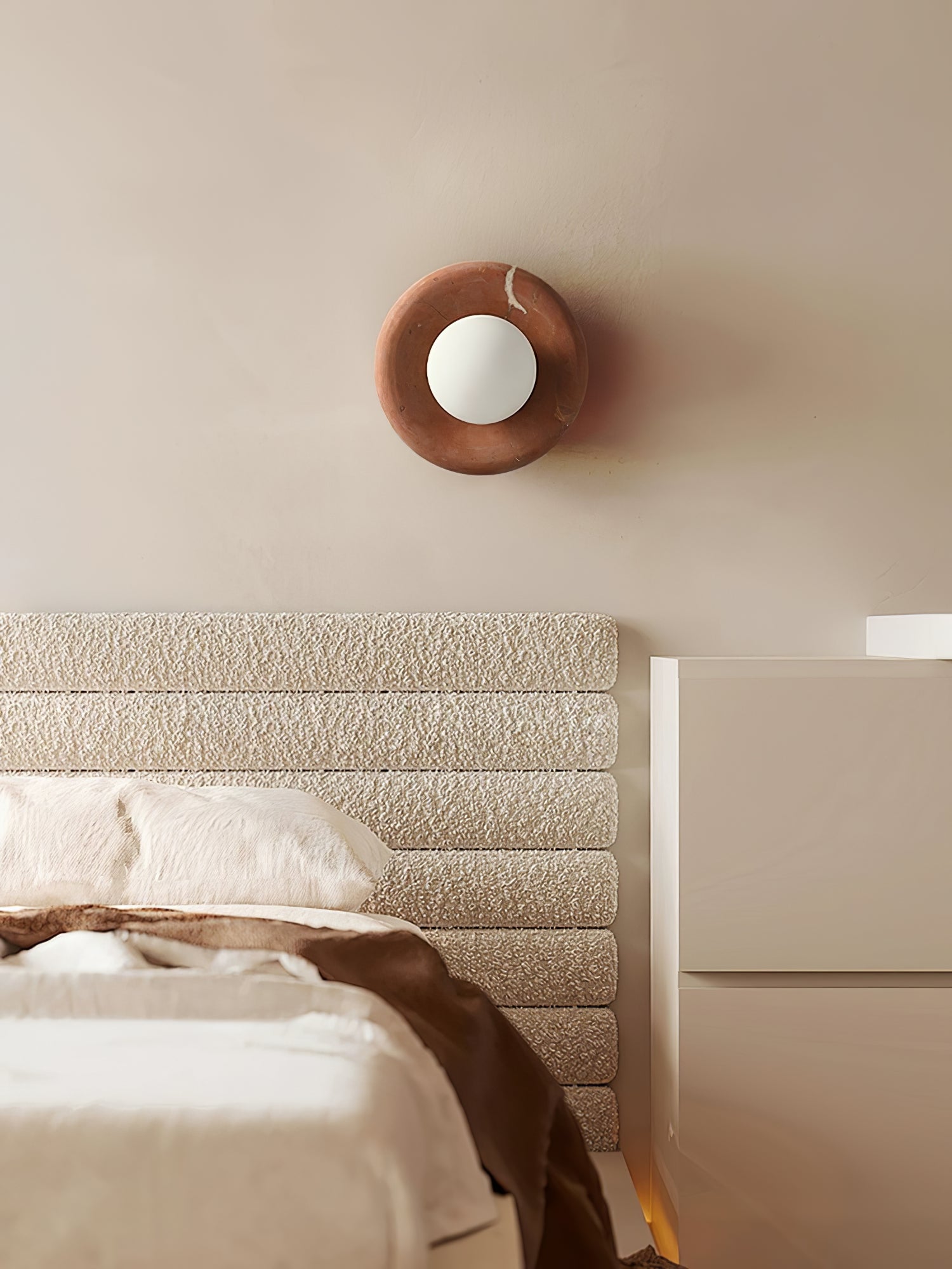 Amber Vintage Marble Wall Light - Letslighting