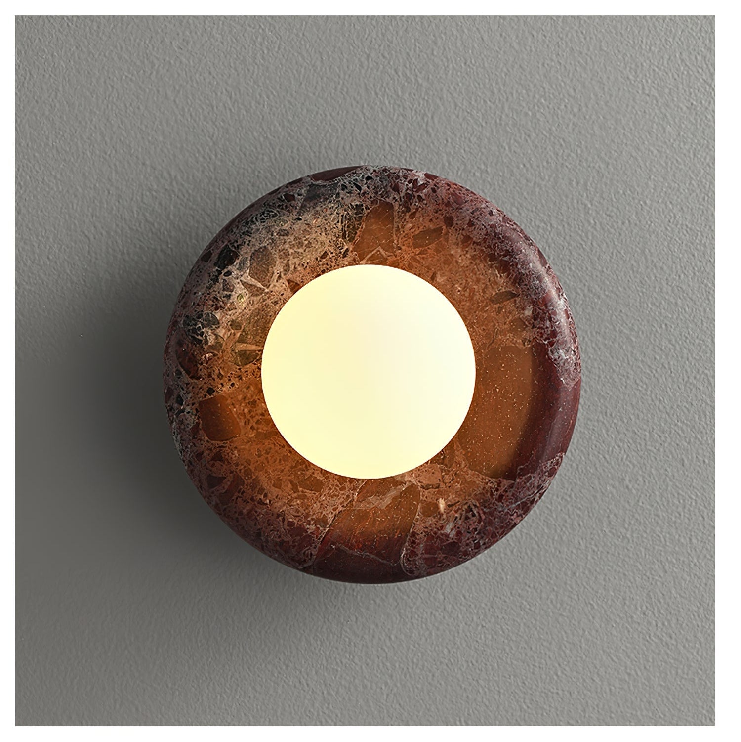 Amber Vintage Marble Wall Light - Letslighting