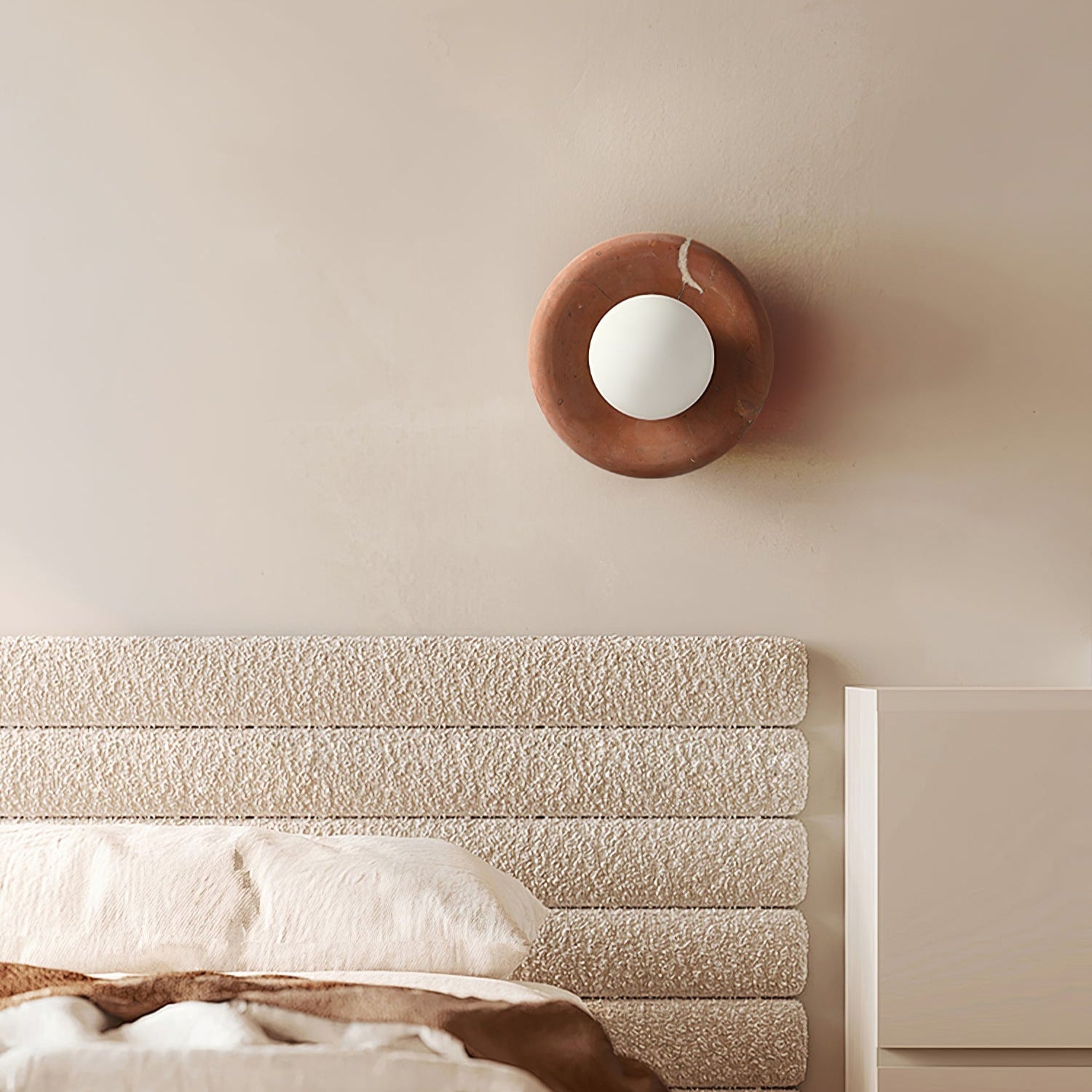 Amber Vintage Marble Wall Light - Letslighting