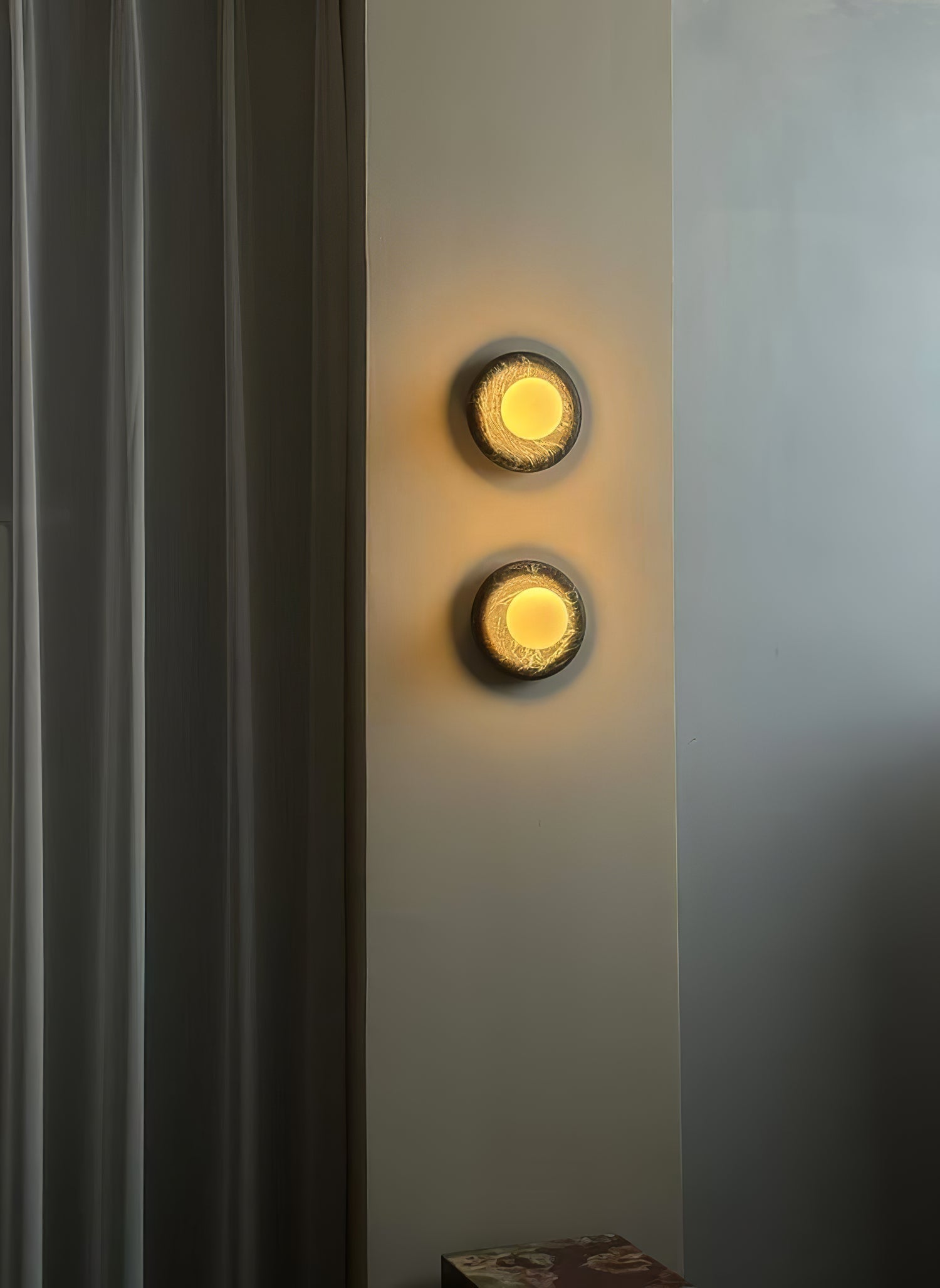 Amber Vintage Marble Wall Light - Letslighting