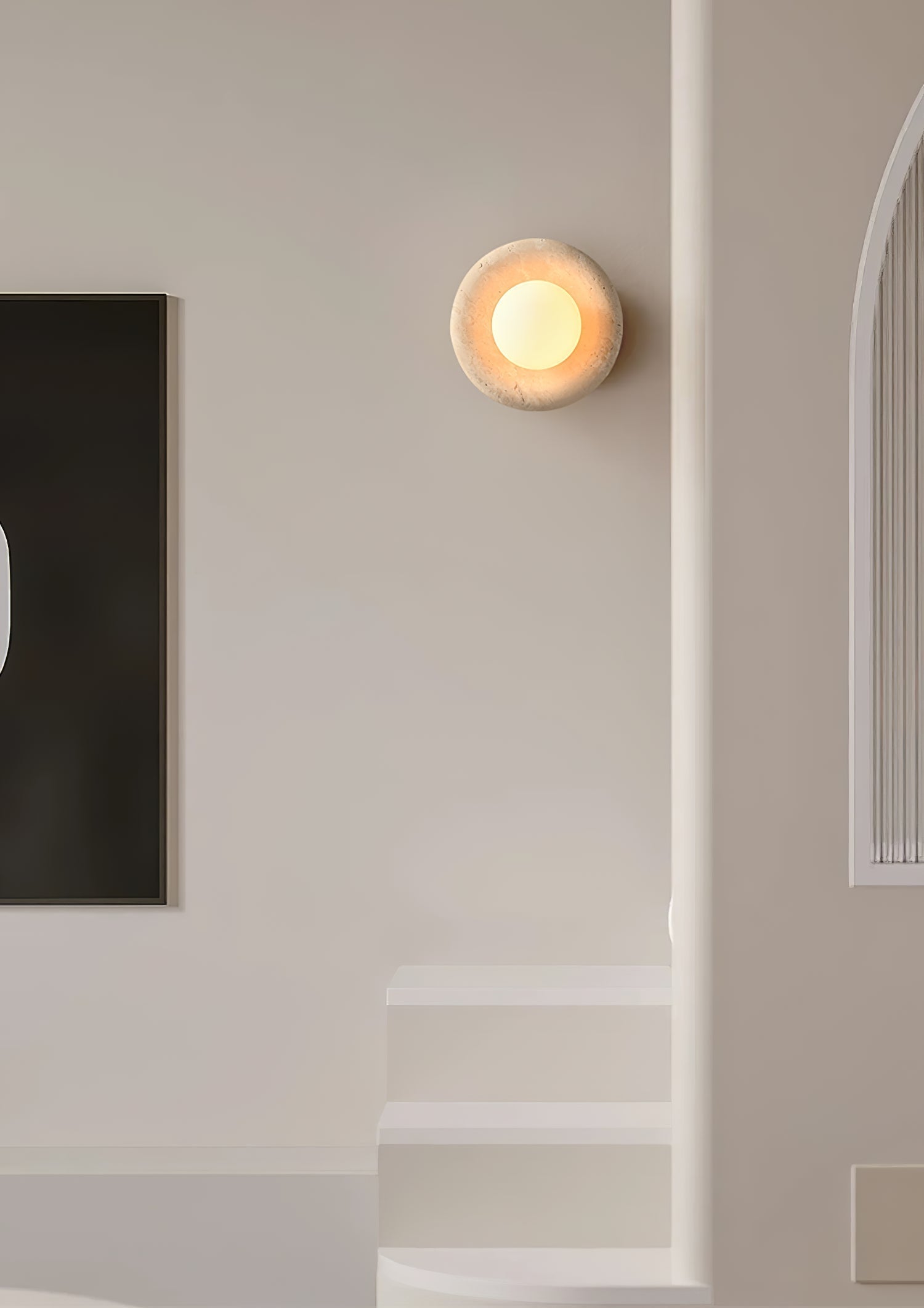 Amber Vintage Marble Wall Light - Letslighting