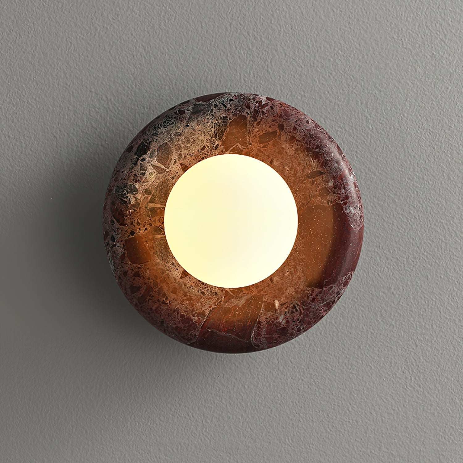 Amber Vintage Marble Wall Light - Letslighting