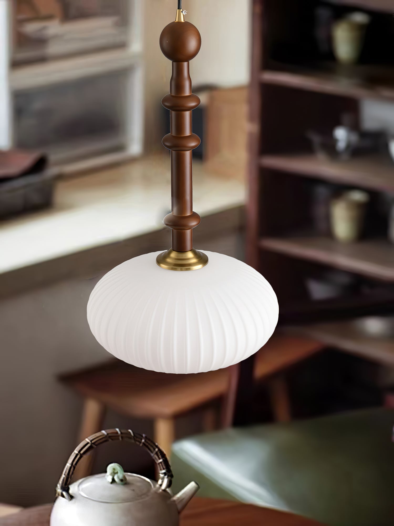 Edison Wood Pendant Light - Letslighting