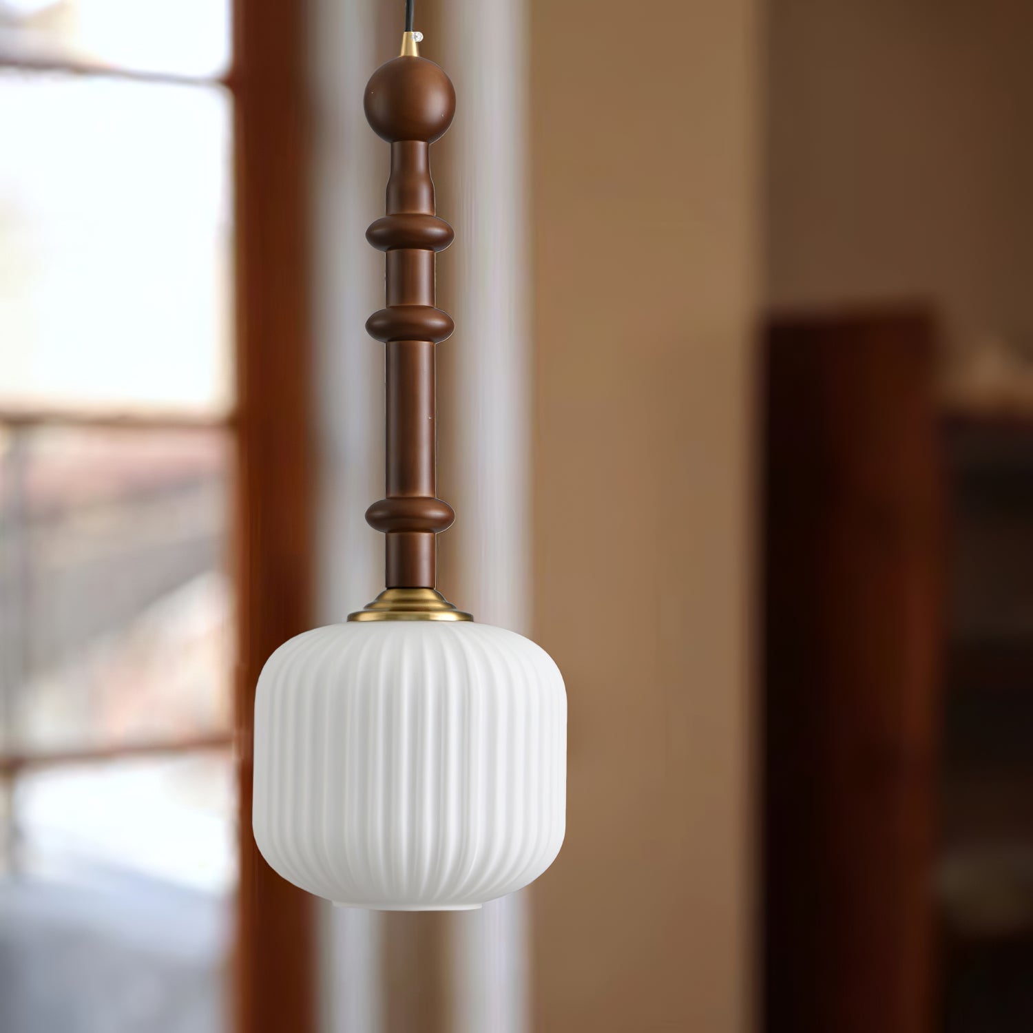 Edison Wood Pendant Light - Letslighting