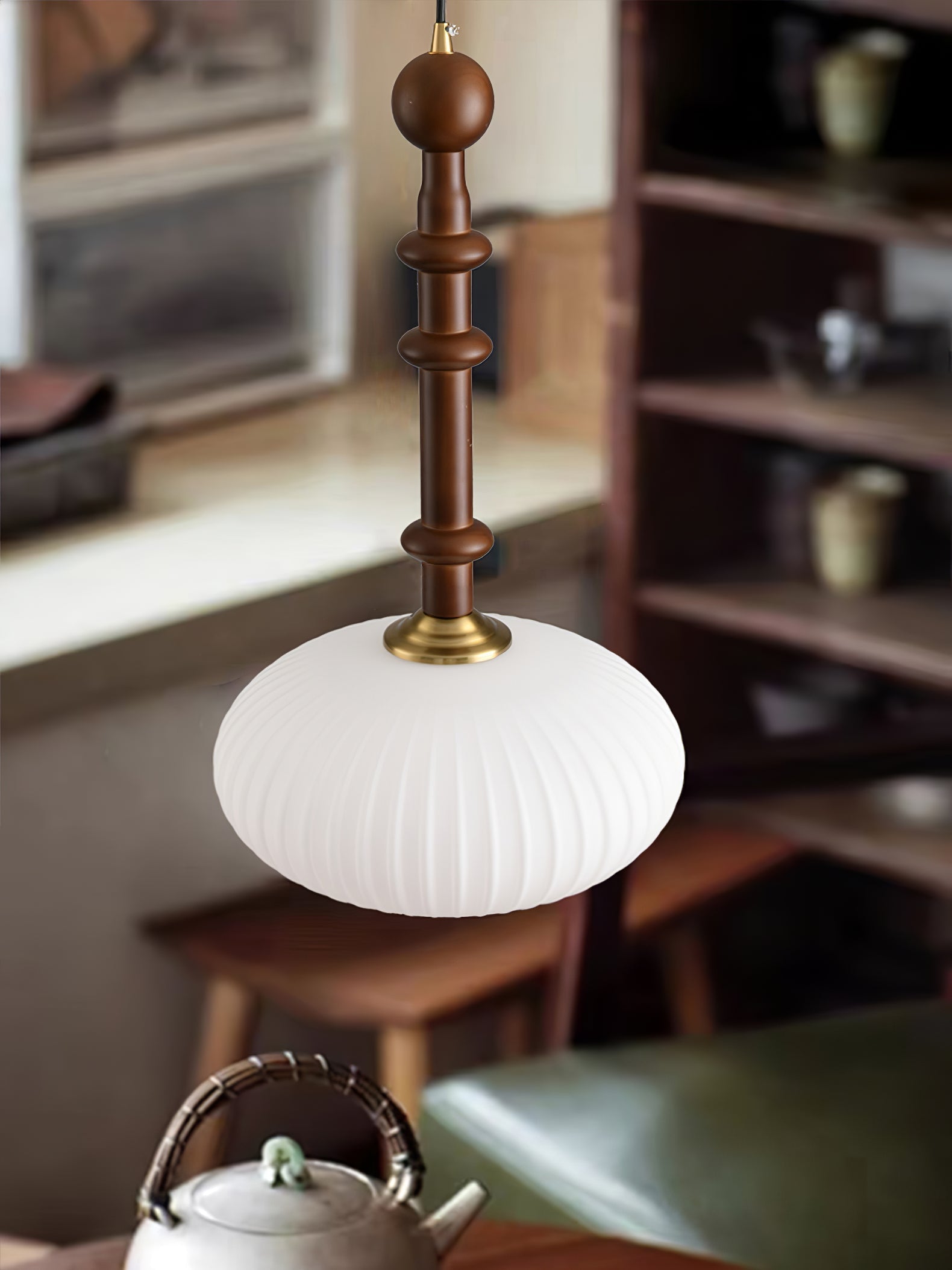 Edison Wood Pendant Light - Letslighting
