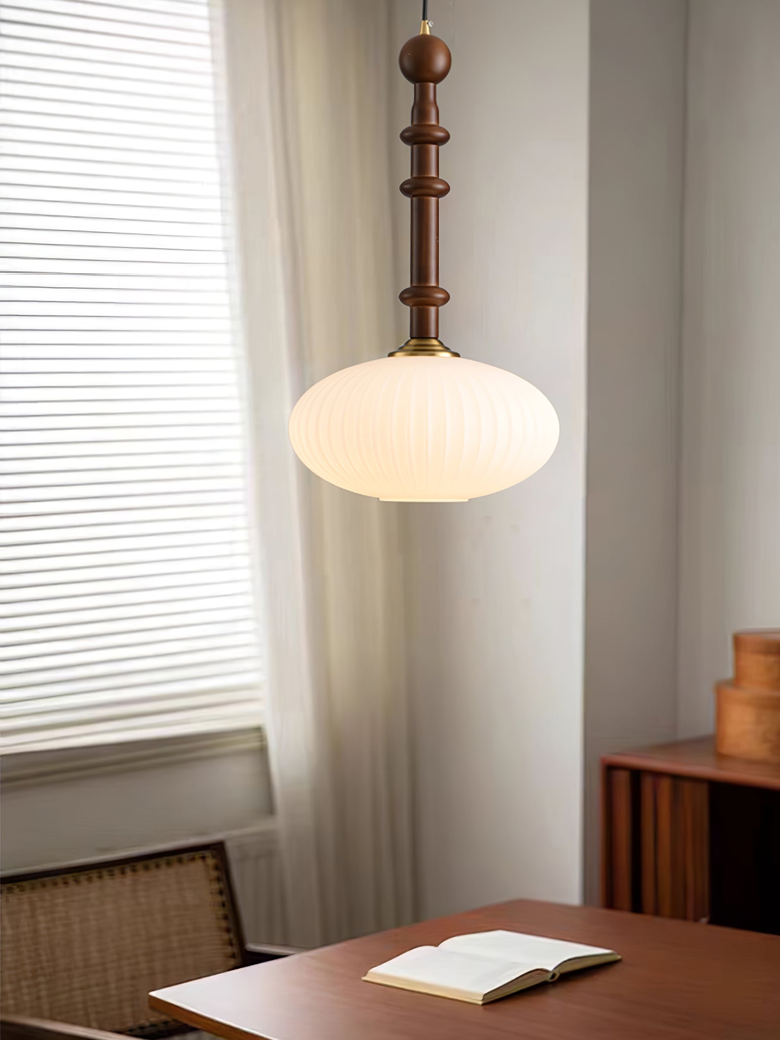 Edison Wood Pendant Light - Letslighting