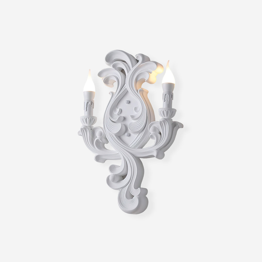 Wall Lamp Sculptural Plaster Candle Arms - Letslighting