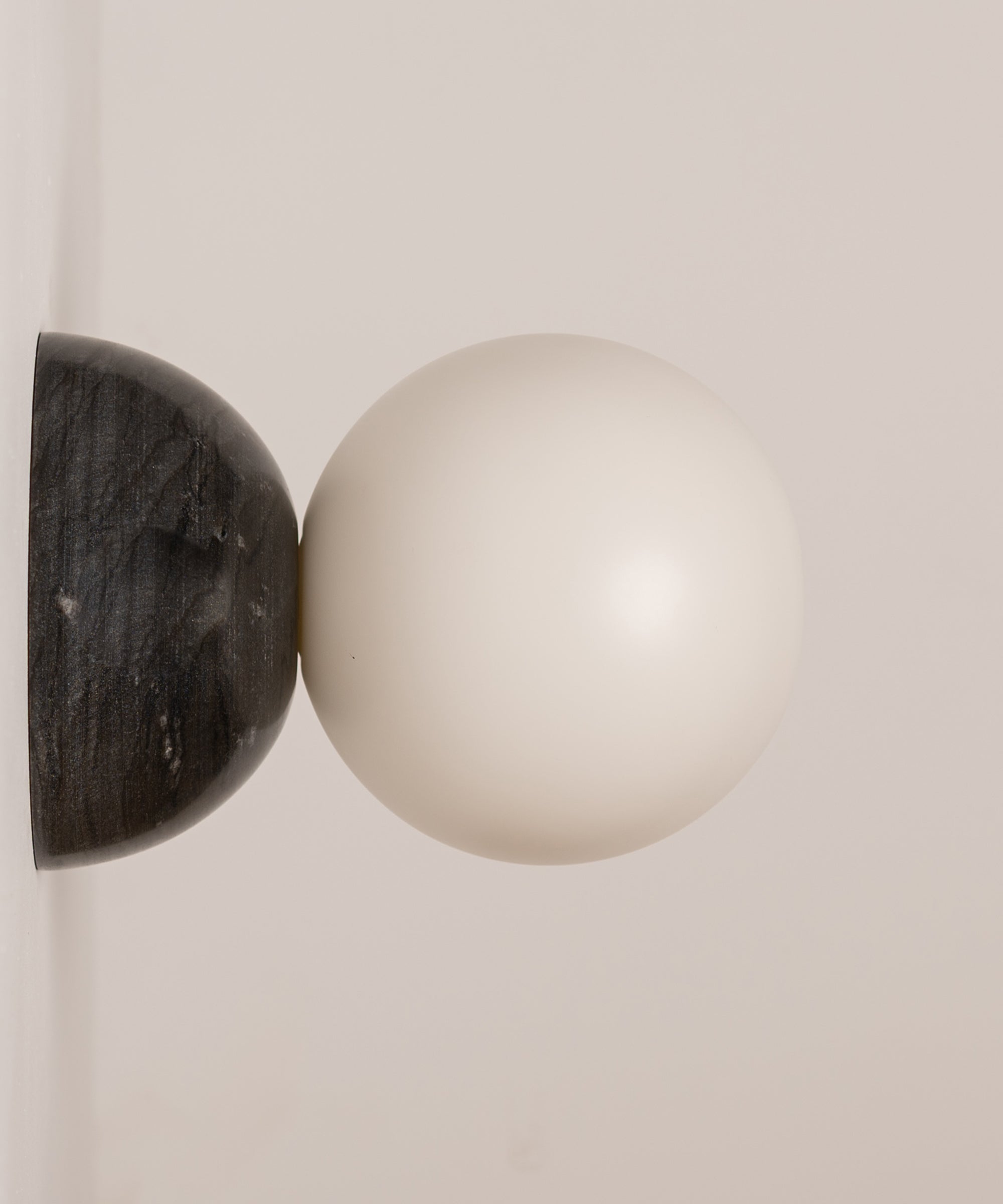 Fable Modern Minimalist Marble Glass Wall Lamp - Lamp Copper