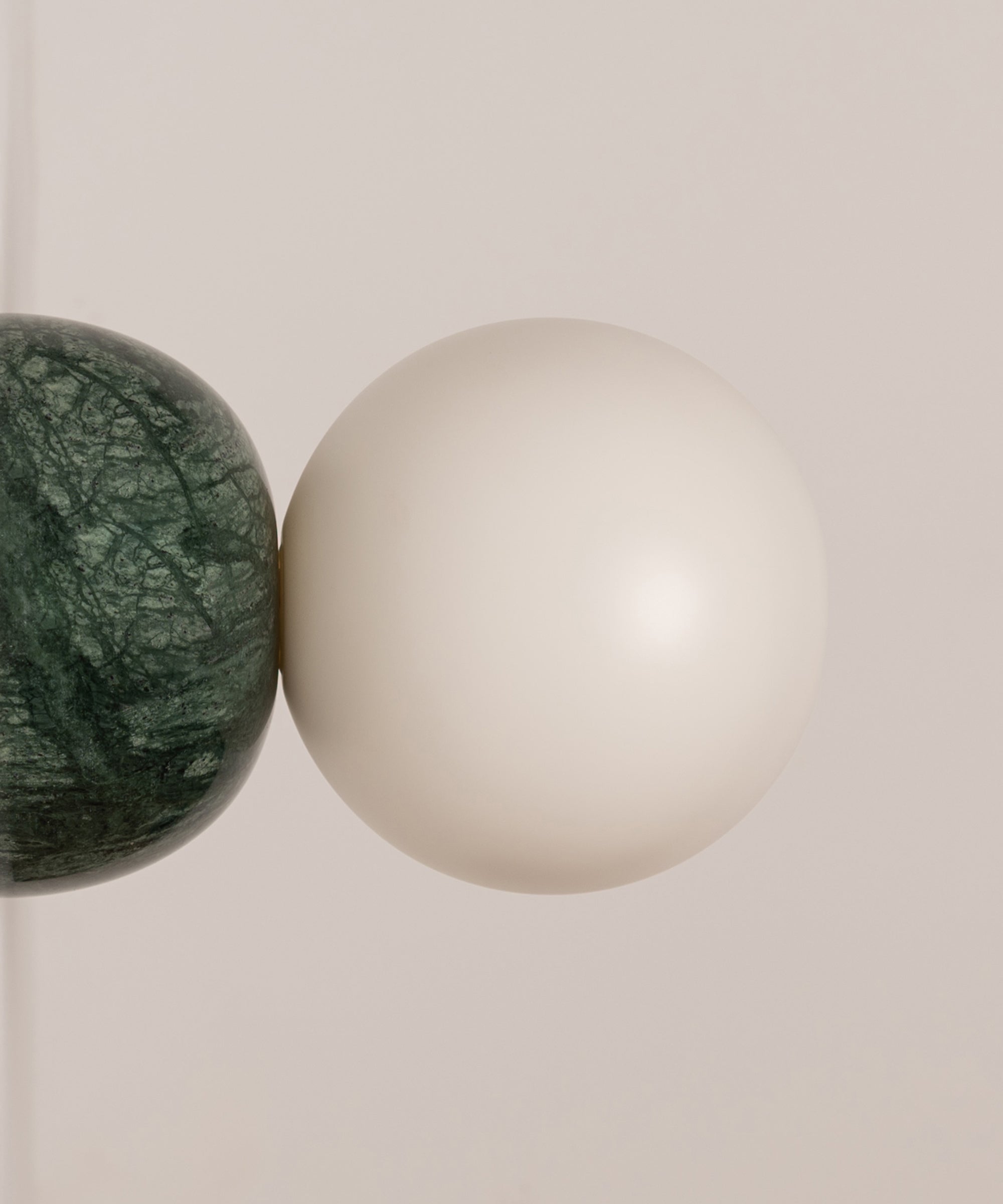 Fable Modern Minimalist Marble Glass Wall Lamp - Lamp Copper