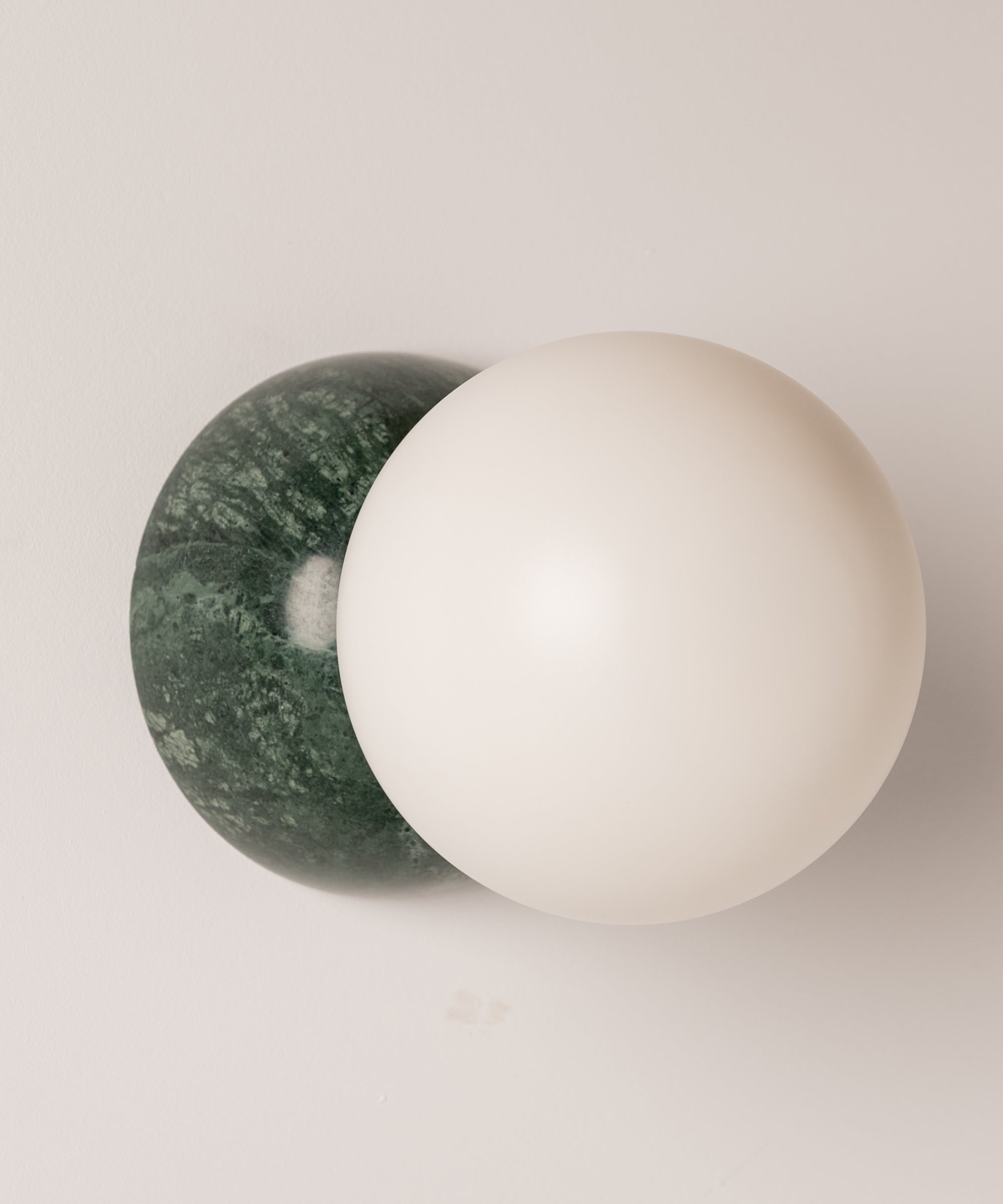 Fable Modern Minimalist Marble Glass Wall Lamp - Lamp Copper