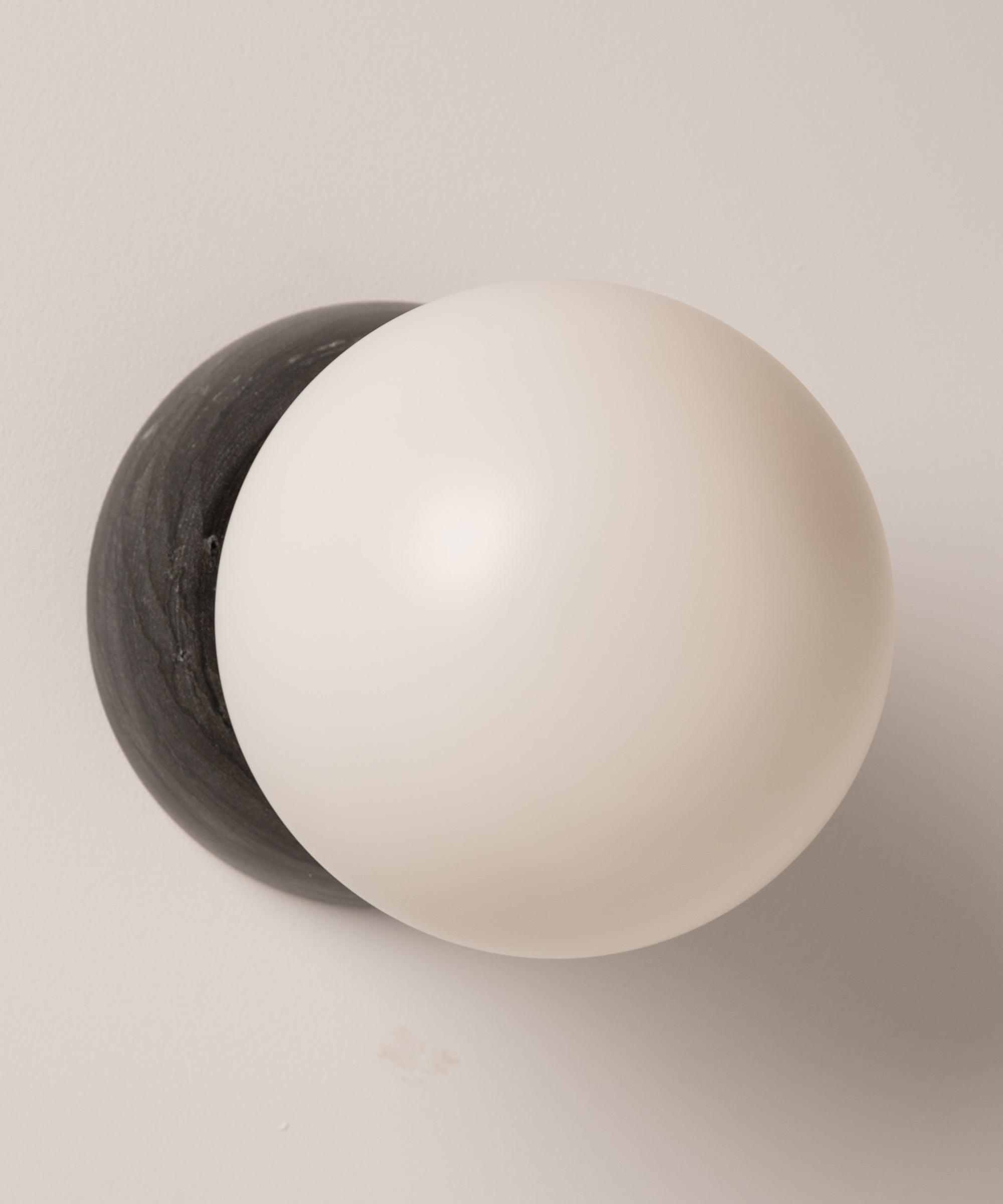 Fable Modern Minimalist Marble Glass Wall Lamp - Lamp Copper