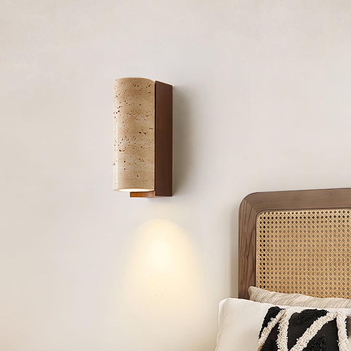 Ritta Lámpara de Pared de Travertino Natural