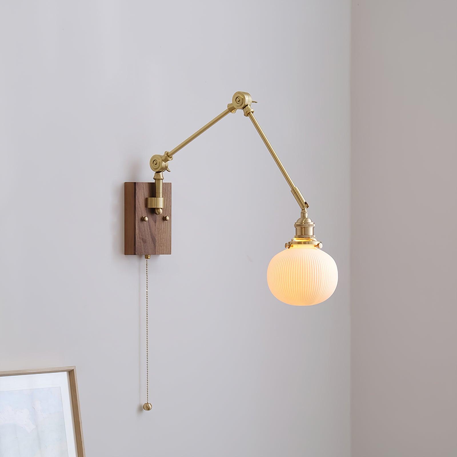 Brione Vintage Adjustable Swing Arm Wall Lamp - Letslighting