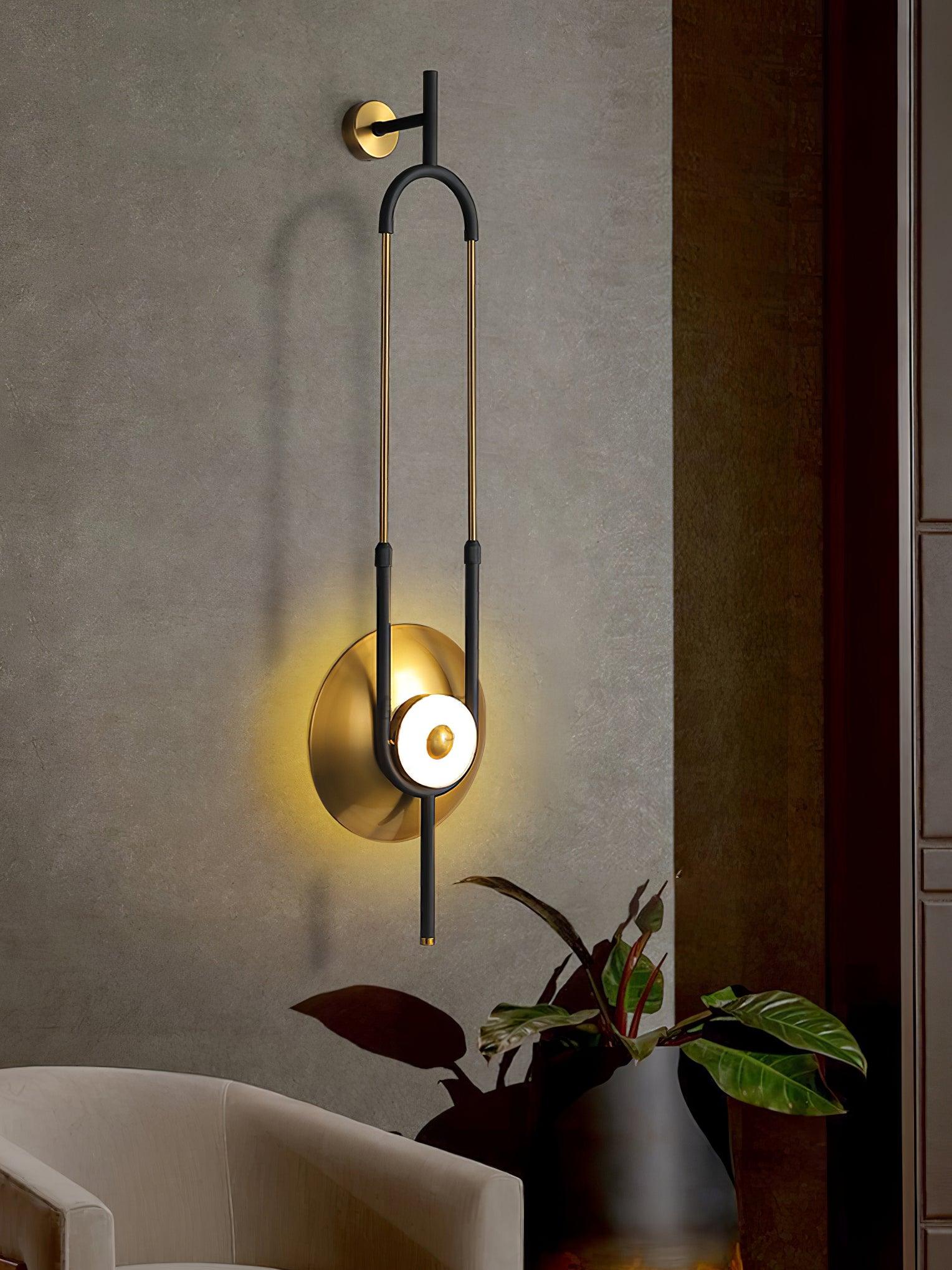 Ellipse Ring Marble Wall Light - Letslighting