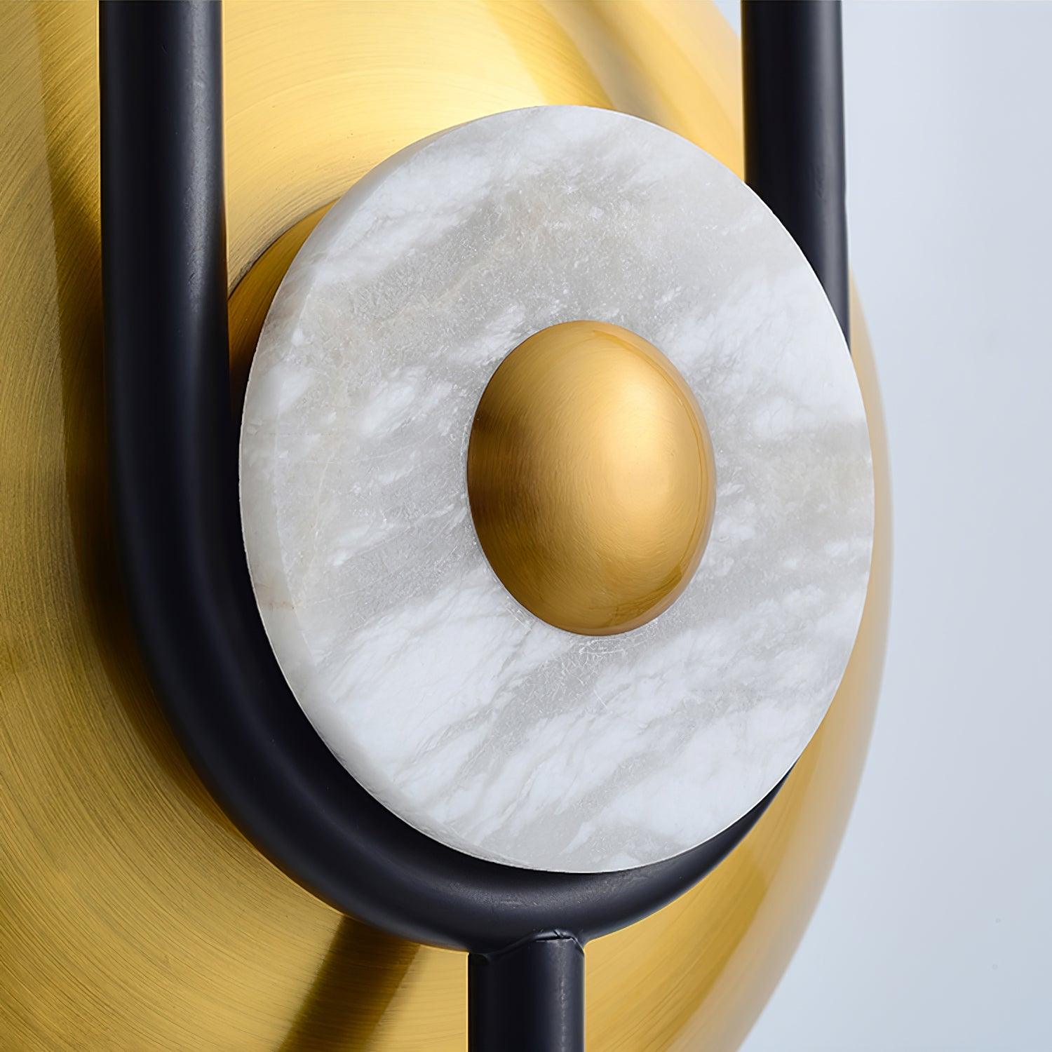 Ellipse Ring Marble Wall Light - Letslighting