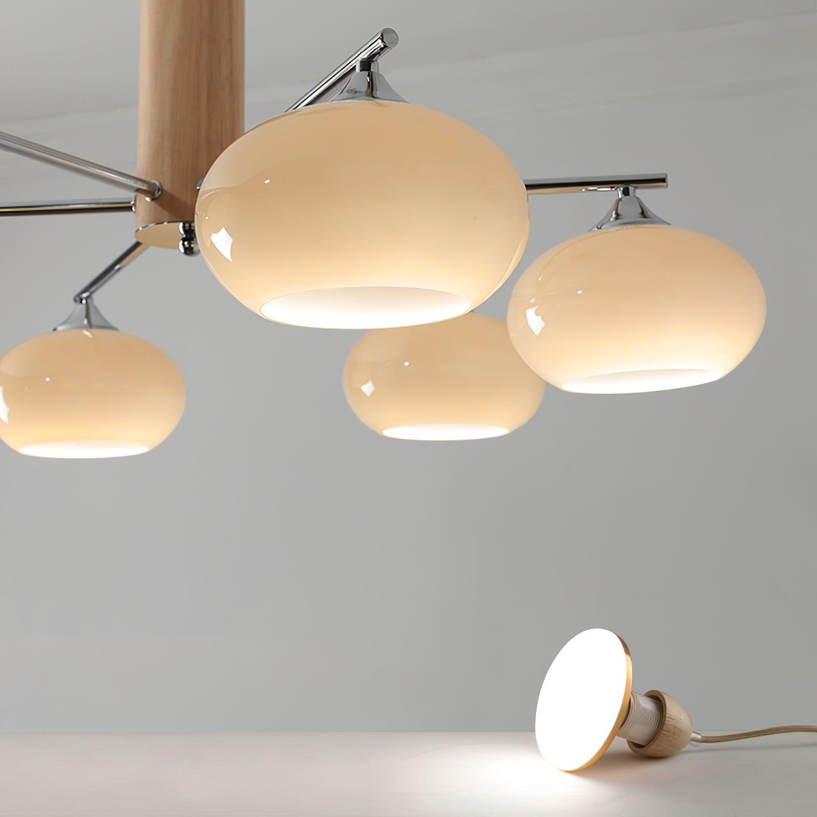 Elliptical Persimmon Chandelier - Letslighting