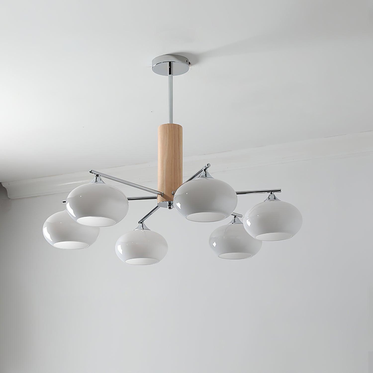 Elliptical Persimmon Chandelier - Letslighting
