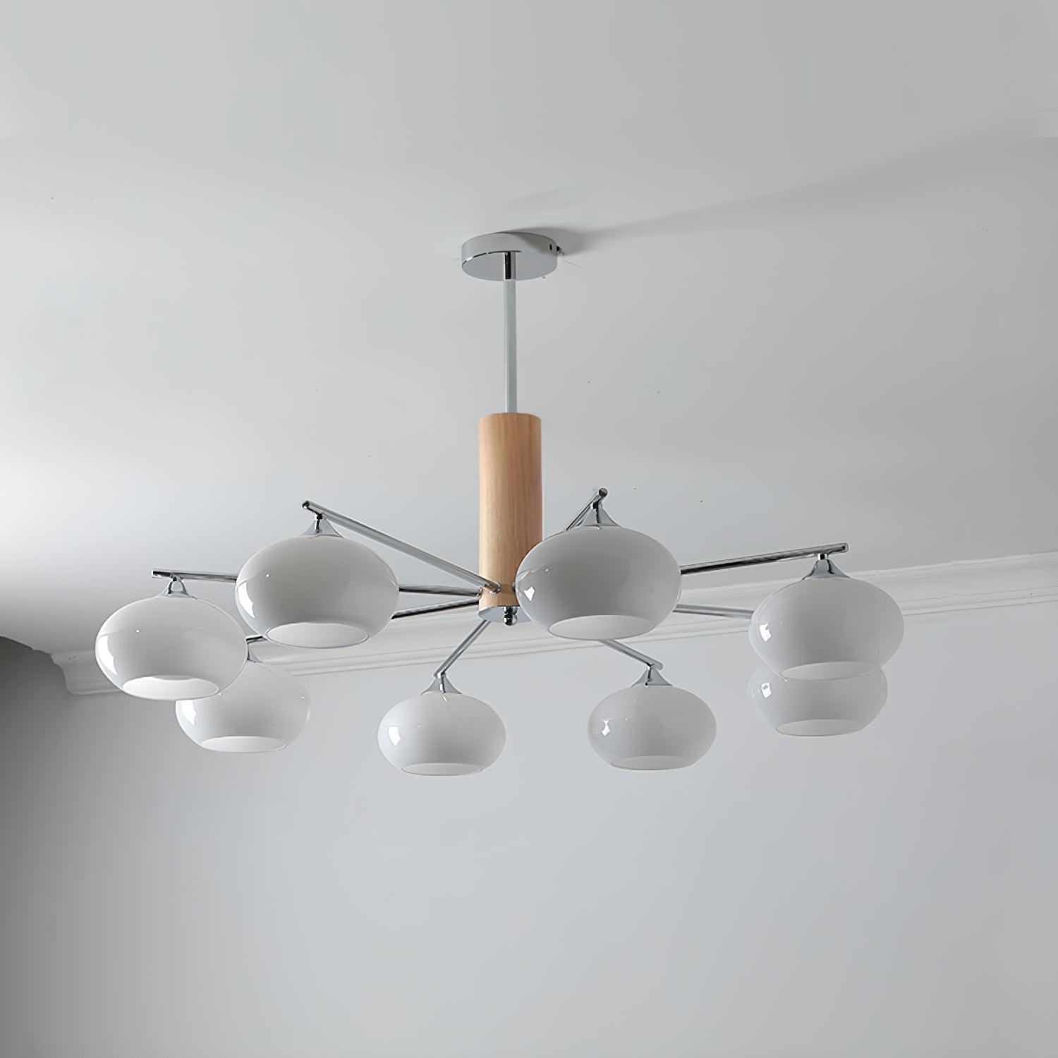 Elliptical Persimmon Chandelier - Letslighting