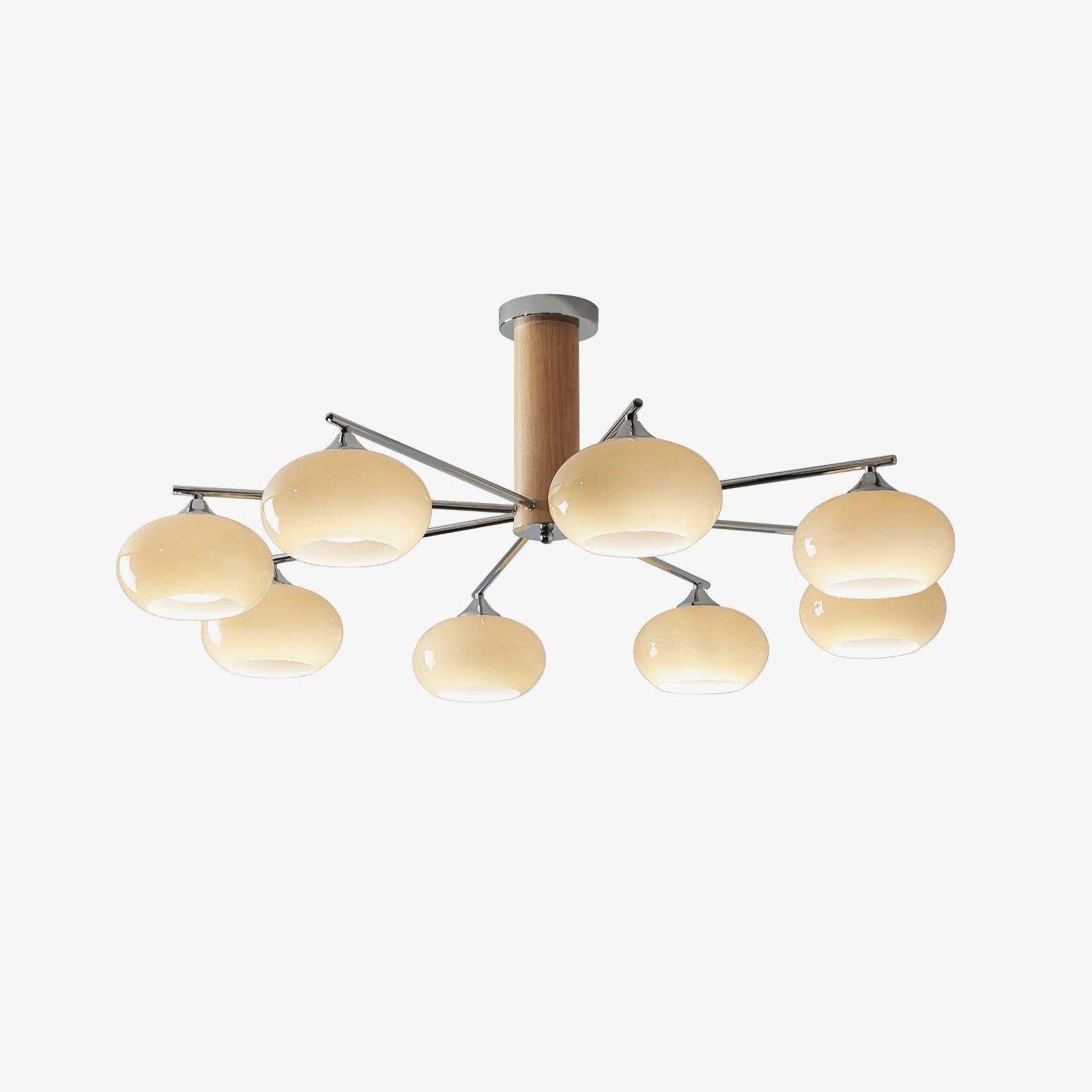 Elliptical Persimmon Chandelier - Letslighting