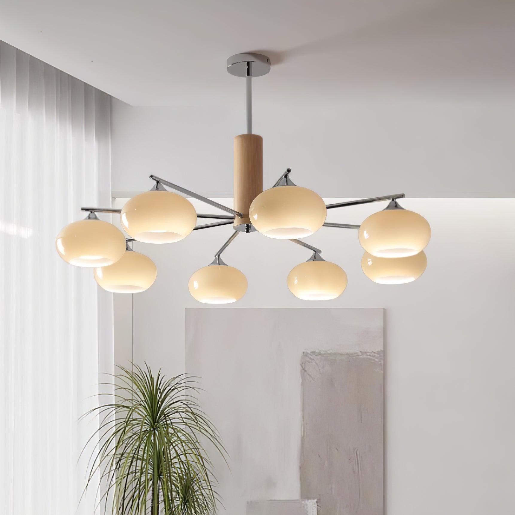 Elliptical Persimmon Chandelier - Letslighting