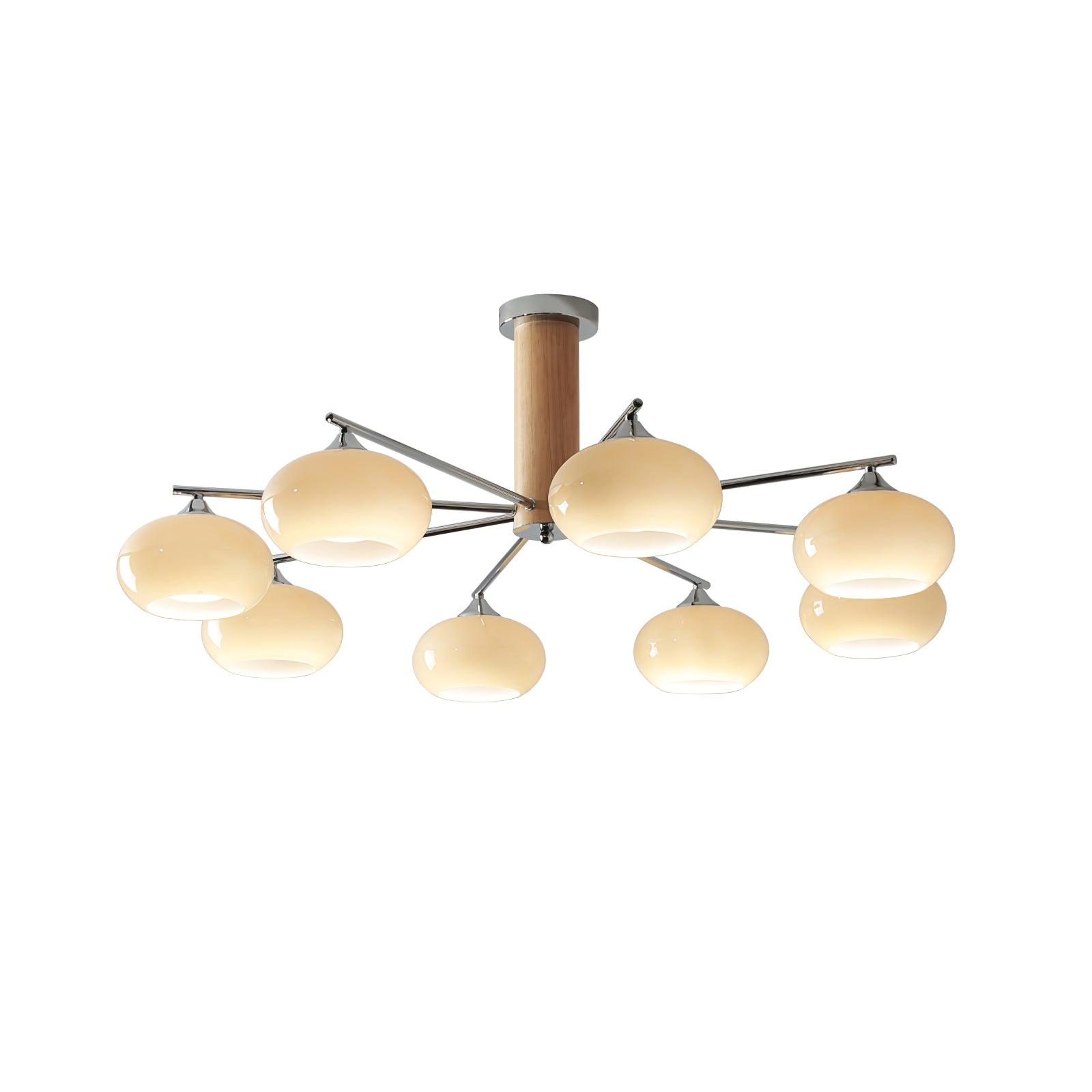 Elliptical Persimmon Chandelier - Letslighting